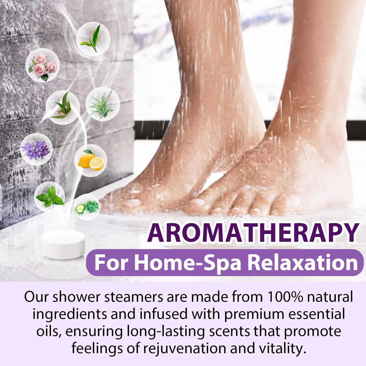 Aromaterapia per doccia a vapore, confezione da 16 bombe da bagno con oli essenziali per rilassarsi, Bombe da bagno per donne e uomini, coccolare la cura di sé, regali per le vacanze per le donne