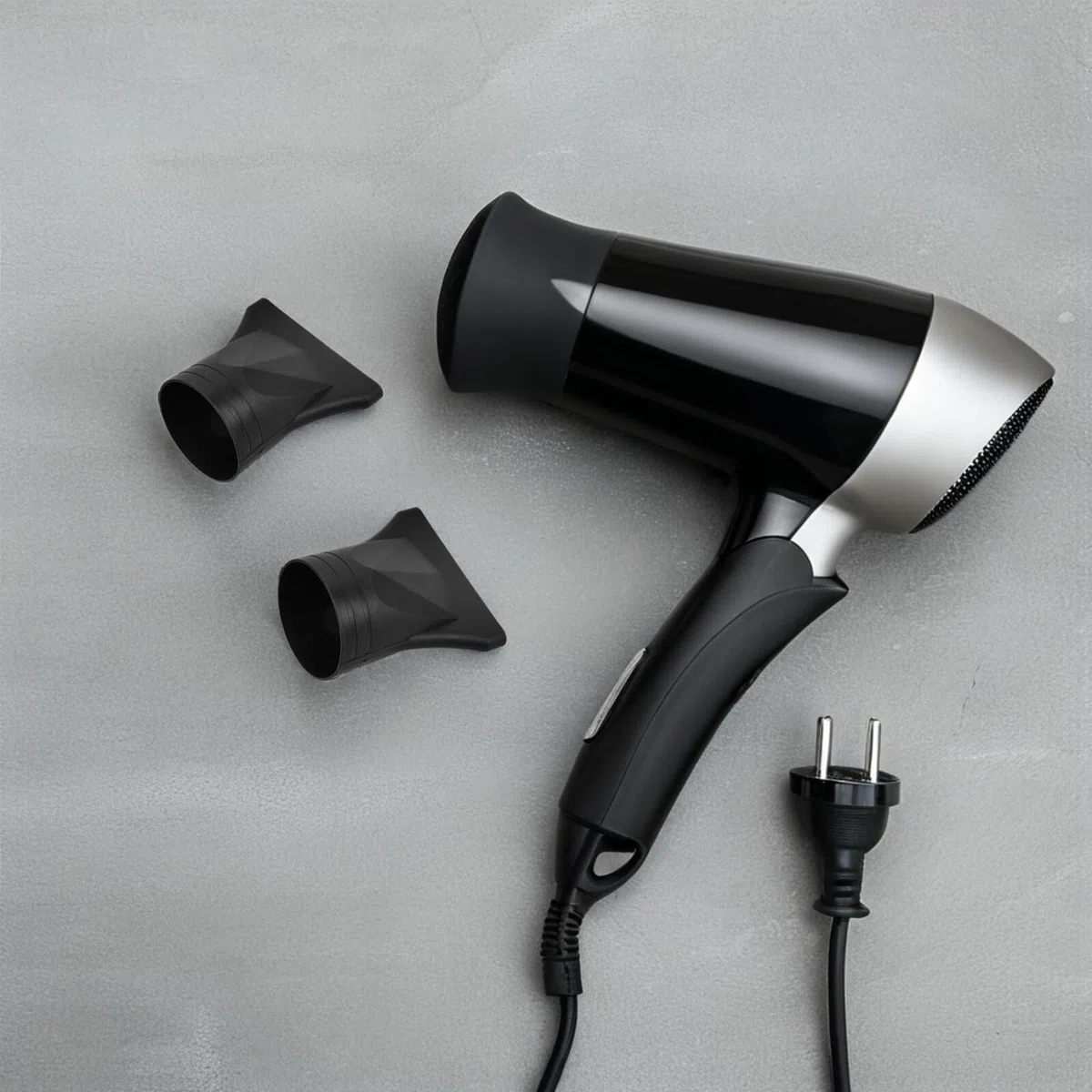 Cabilock Ugello per Asciugacapelli Concentratore 3 Pezzi in Plastico Nero Resistente a Temperature Elevate per Styling Professionale in Salone a Casa