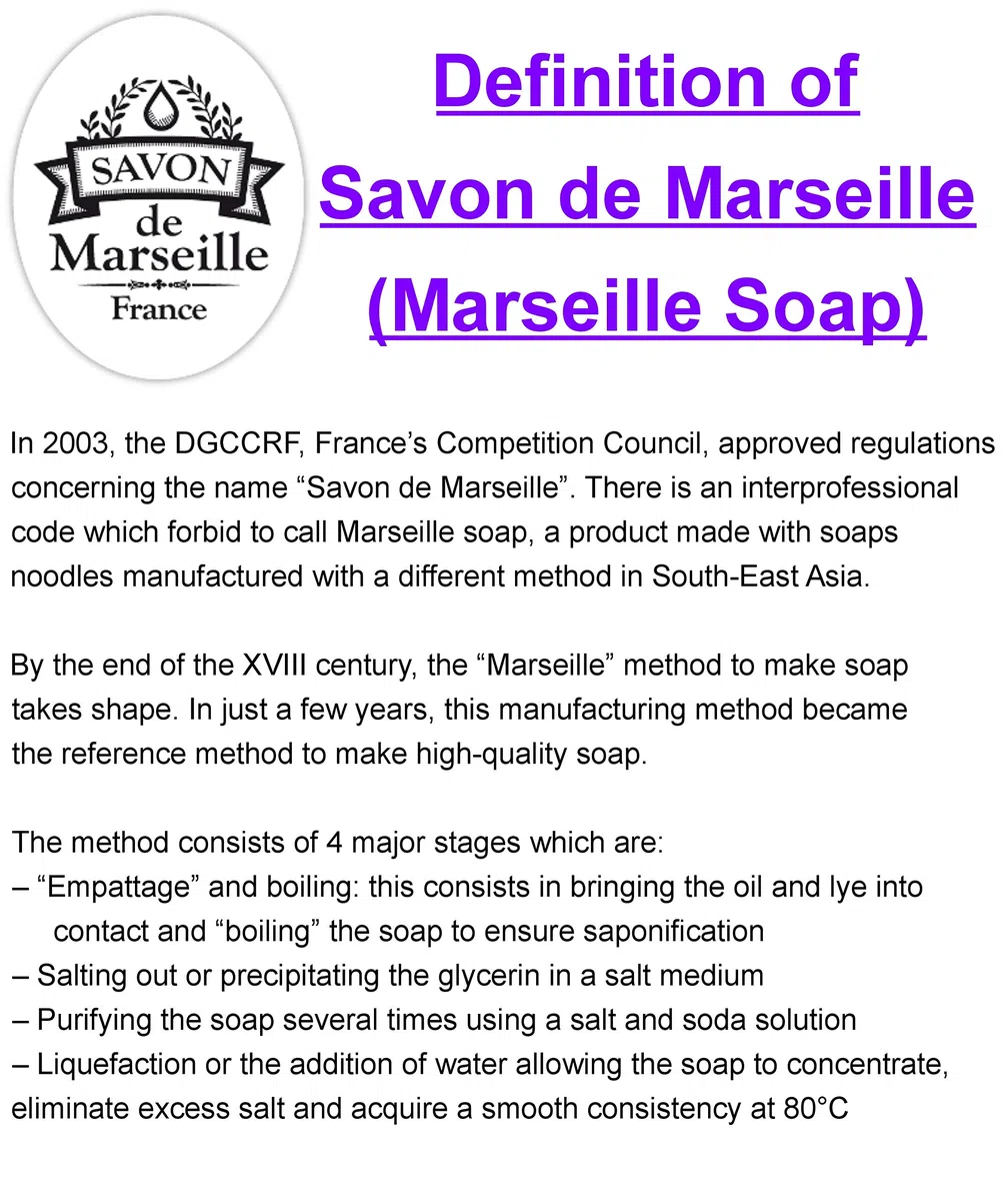 Set di 5 saponette Marsiglia 100 g