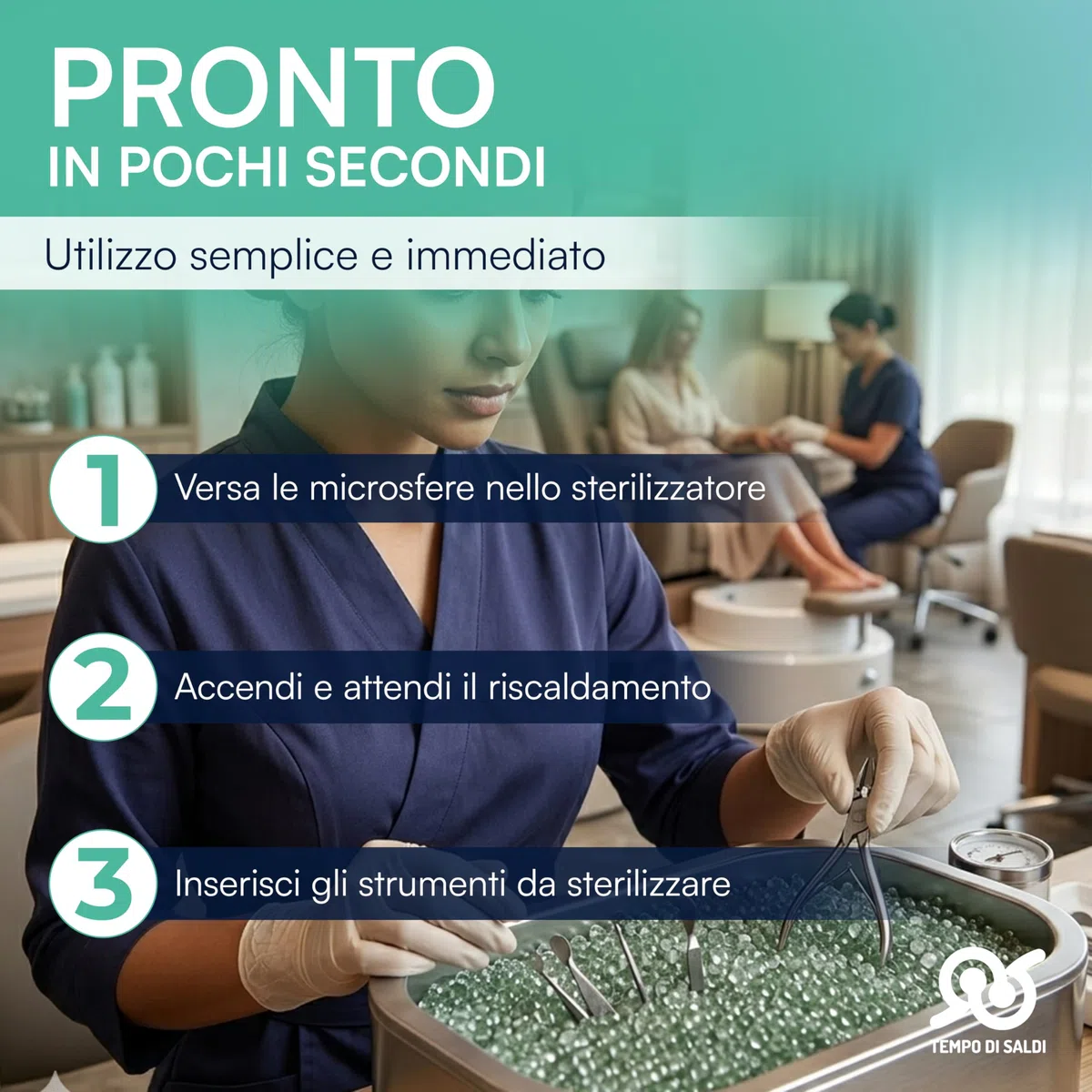 Tempo di Saldi Sfere di Quarzo per Sterilizzatore Estetica 500g - Microsfere Professionali ad Alta Conduzione Termica per Sterilizzatore al Quarzo di Strumenti in Acciaio Inox