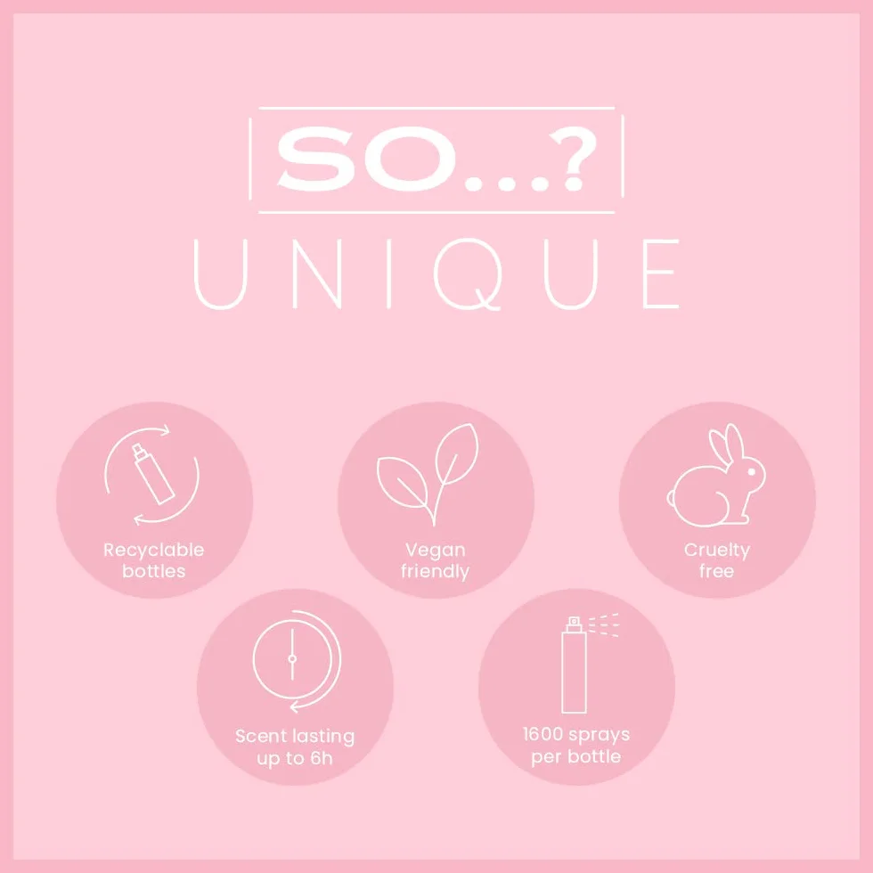 So…? Unique Womens Candy Kiss Bundle Truffle Cream, Sweet Pea, Vanilla Candy Body Mist Spray Mixed Fragrance Bundle 150ml (Pack of 3)