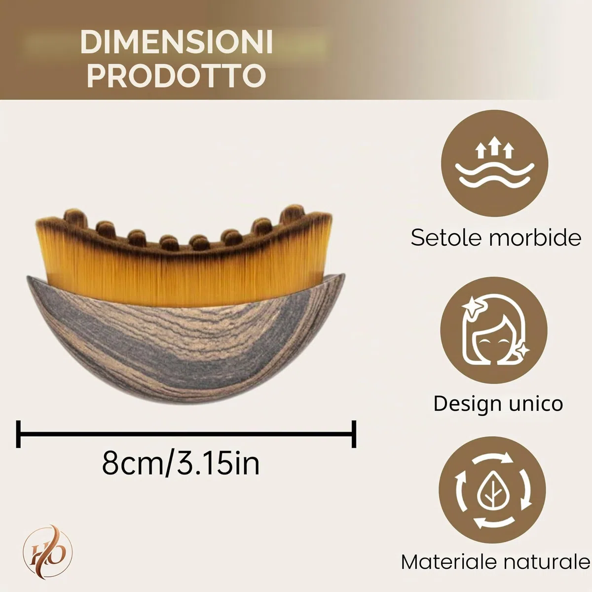 Spazzola per il Viso Linfatico, Pennello per il Contorno Linfatico, 2 Pezzi, Extra Morbido, Sintetico, COSMMETICO