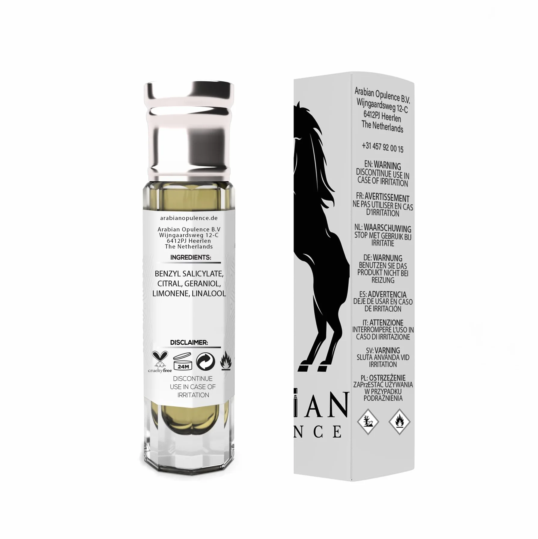 FR114 FABULOUS olio profumato unisex. Flacone roll-on da 6 ml. Opulenza araba. Aromatico/cuoio/mandorla/dolce/balsamico/floreale