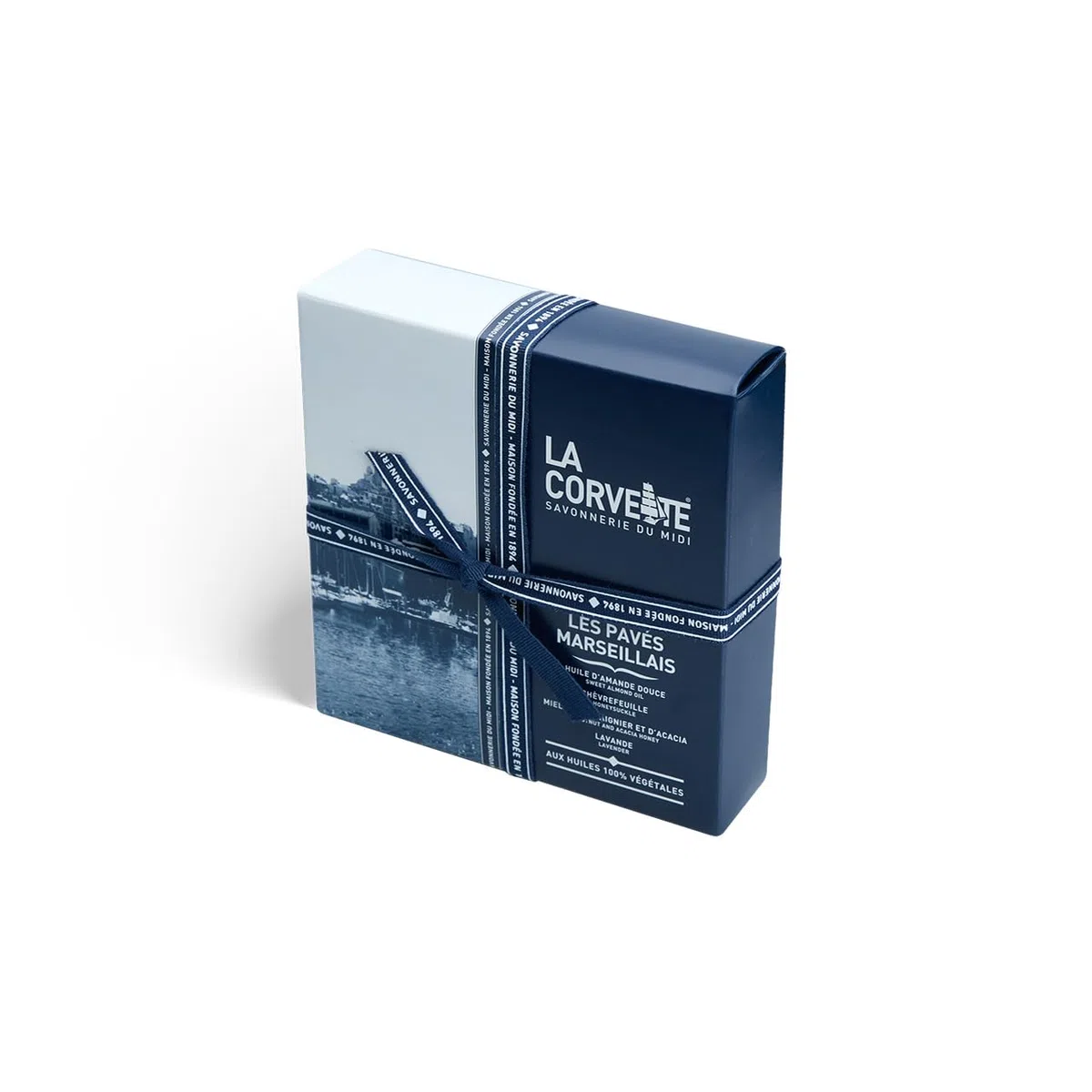 La Corvette – Les Pavés Marseillais – Cofanetto 4 saponi 100 g – Profumatori provenzali – Made in France
