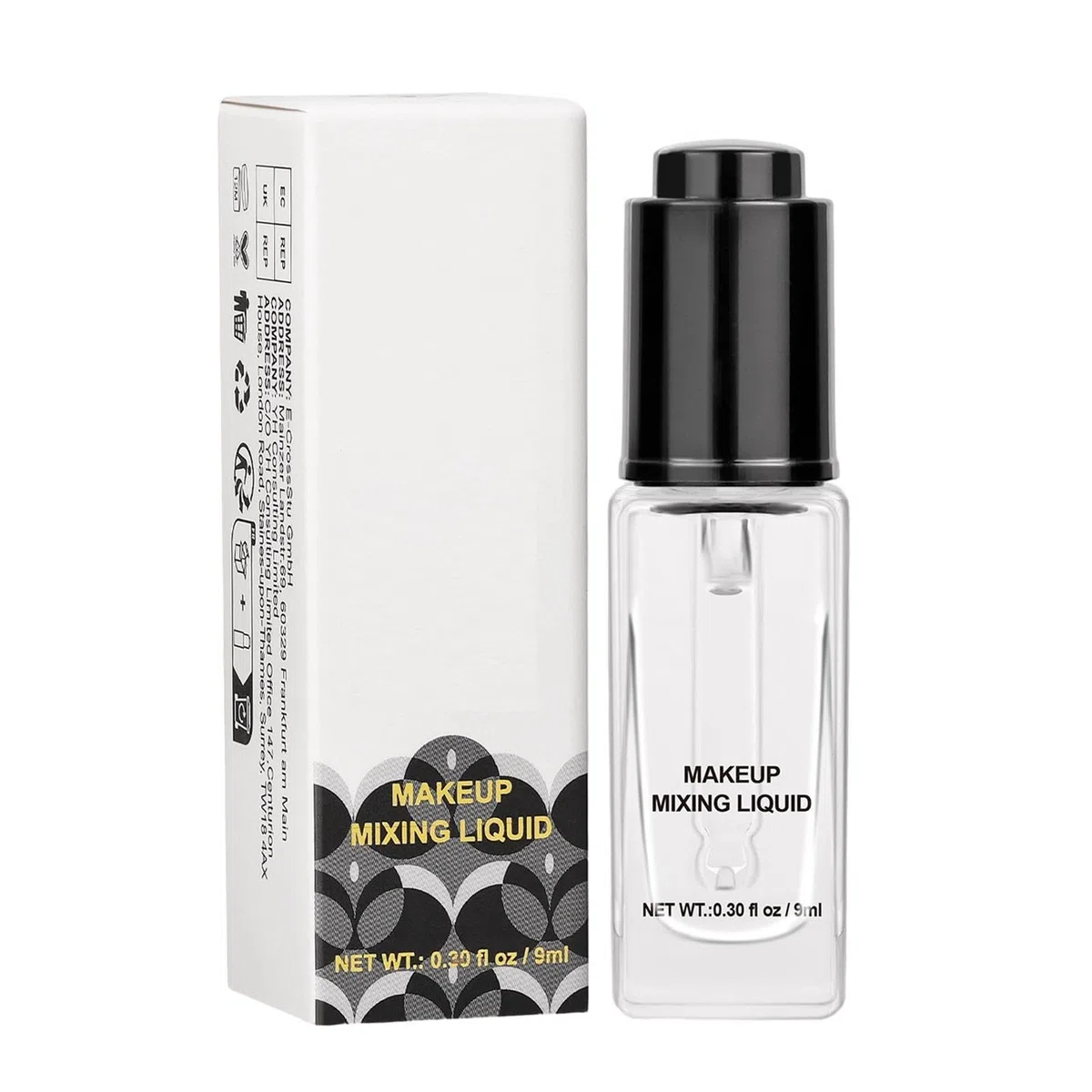 Liquido Per Miscelare Trucco, Potenziatore Di Pigmenti, 9 Ml/0,3 Fl Oz, Ombretto/fondotinta Per Trúcco Medio, Liquide Fissanti Per Trucco Trasparenti, Sigillante Per Eyeliner, Per Donne E Ragazz