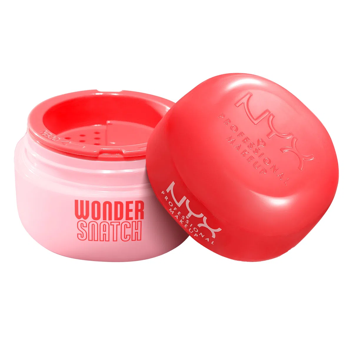 NYX Professional Makeup Polvere Libera Fissante, Finish Glow a Lunga Tenuta, Formula Arricchita con Peptidi e Tè Verde, Wonder Snatch Powder, Cheeky Cherry, 6 g