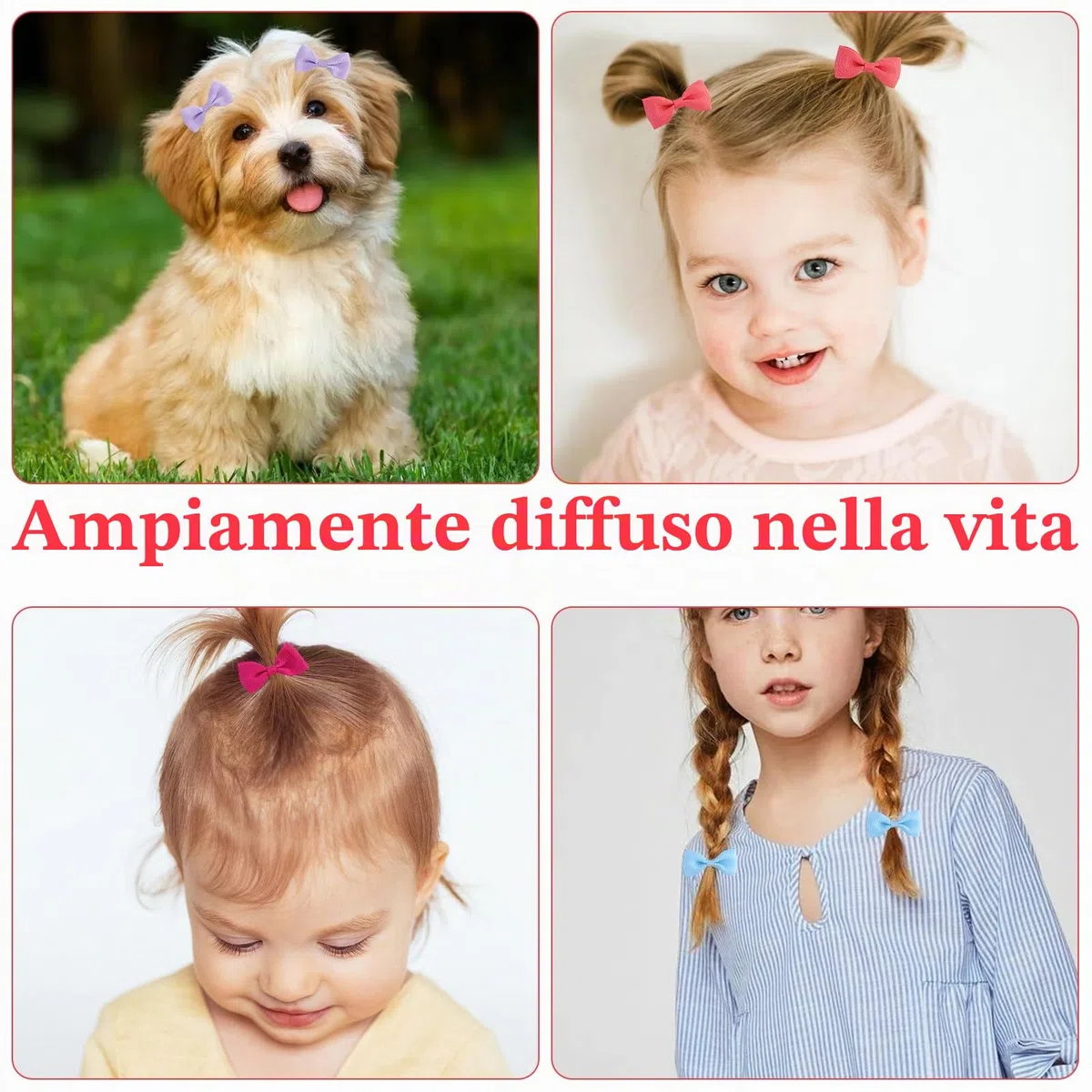 34 pezzi fiocchi per capelli a farfalla, elastici bimba per capelli, fiocchi capelli bambina, multicolore, per festa, asilo, fotografia, festival, acconciature