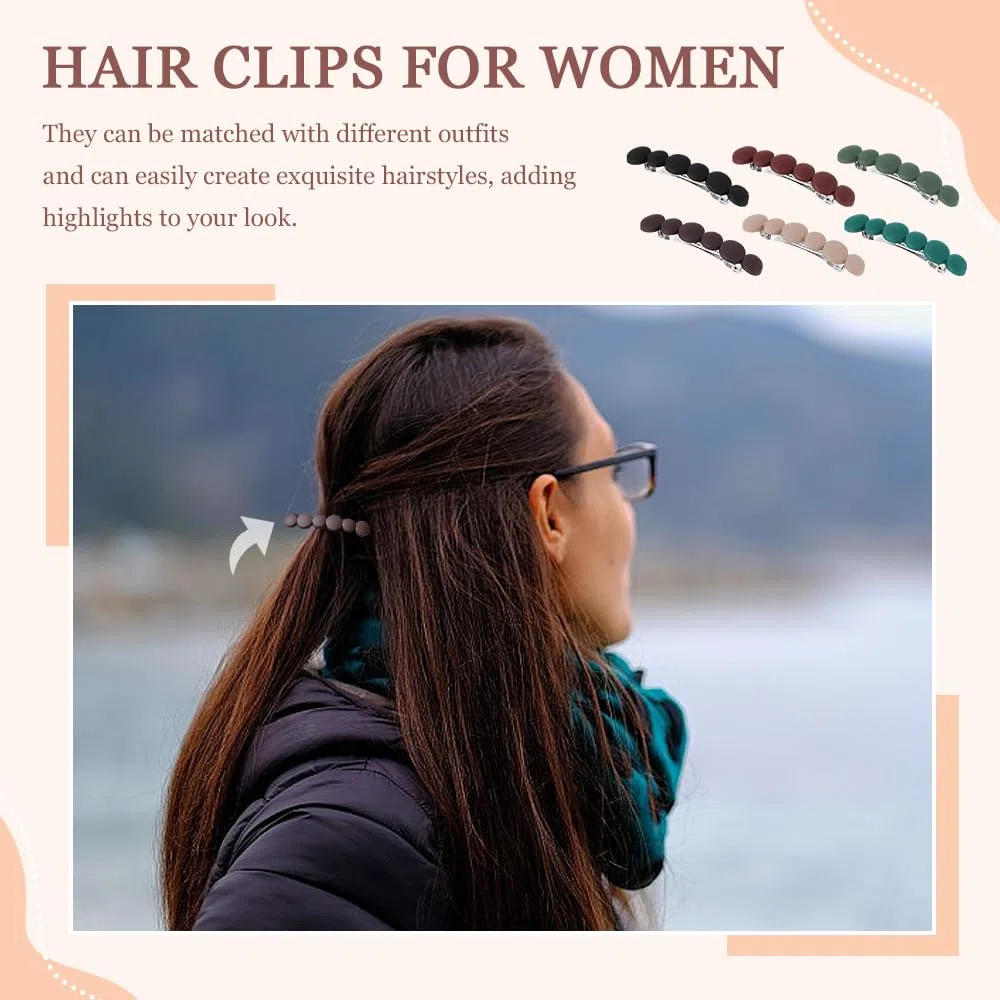6 Pezzi Fermagli per Capelli da Donna Fermagli Elegante Antiscivolo Carino Retrò Accessori Sicuri e Resistenti Fermacapelli Decorativo per Donne per l'Uso Quotidiano e Occasioni Speciali