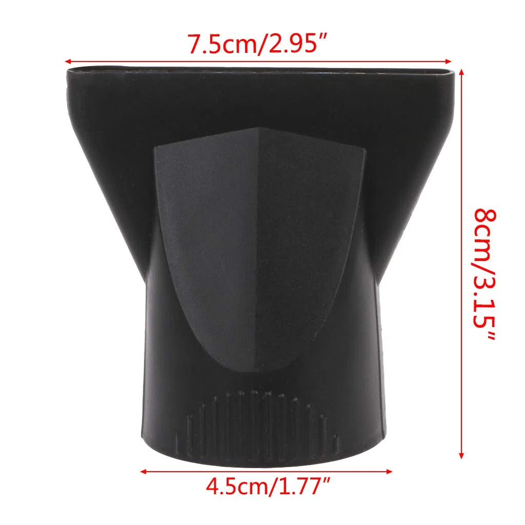 Ugello di ricambio per asciugacapelli da salone di ricambio, concentratore stretto, ugello per asciugatura dei capelli per diametro 4,5 cm