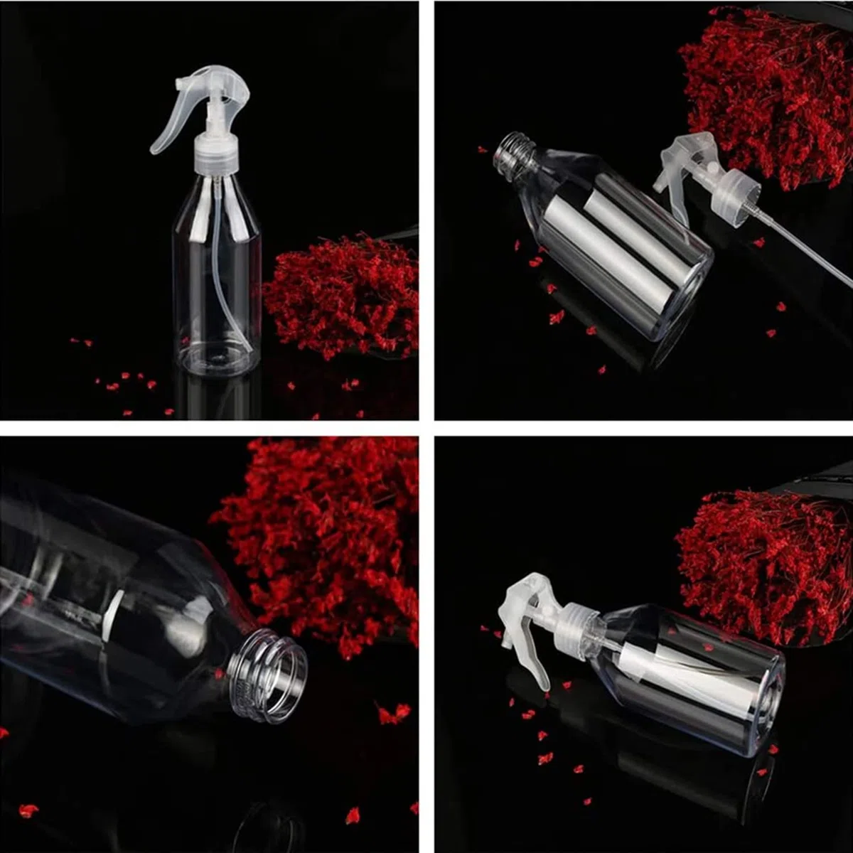 LATRAT 3 confezioni 200 ml flacone vaporizzatore vuoto plastica nebbia fine spruzzo per giardino pianta pulizia acconciatura atomizzatore viaggi cosmetici