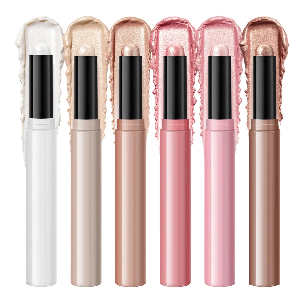 Illuminante Viso - 6 Pezzi Stick Makeup Viso,Trucco Contouring in Bastone,Ideale per Matrimoni, Campeggio, Viaggi, Regalo per Sorella, Figlia,