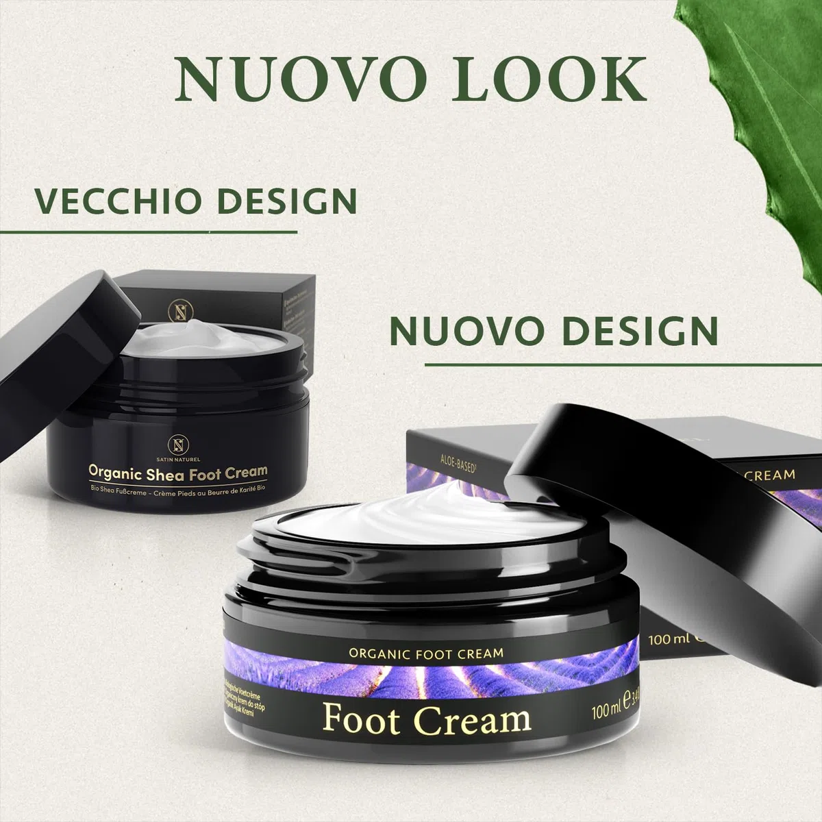 Satin Naturel Crema Piedi Secchi e Screpolati 100ml – con Burro di Karité Puro, Aloe Vera e Acido Salicilico – Trattamento Calli, Duroni e Talloni Screpolati