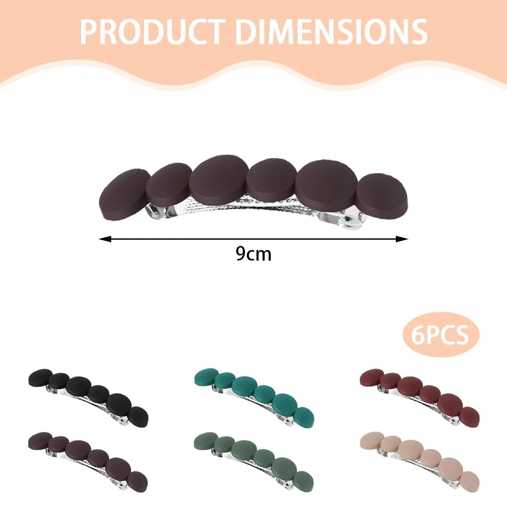 6 Pezzi Fermagli per Capelli da Donna Fermagli Elegante Antiscivolo Carino Retrò Accessori Sicuri e Resistenti Fermacapelli Decorativo per Donne per l'Uso Quotidiano e Occasioni Speciali