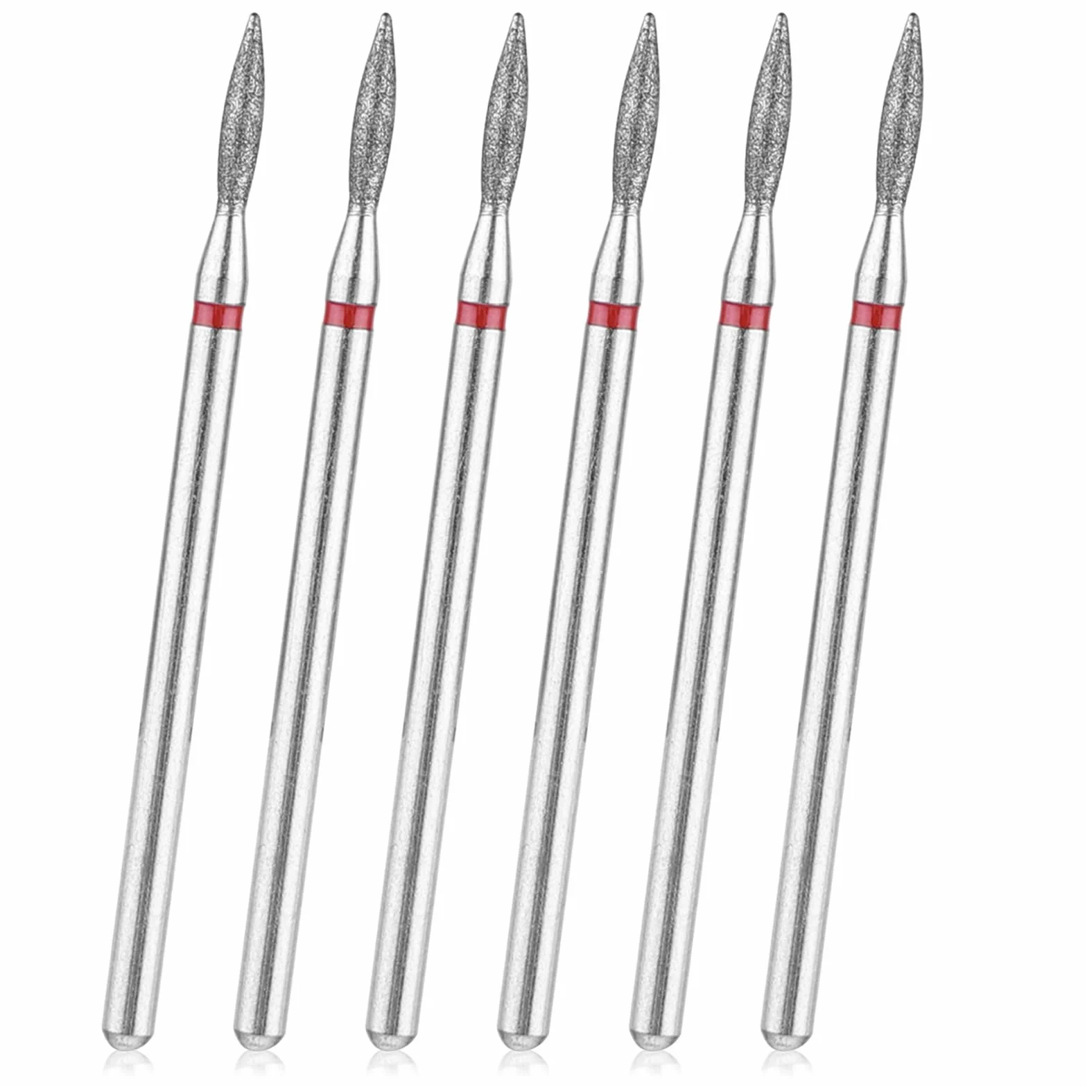 YUXIANLB Set Di 6 Punte Per Trapano Per Cuticole Con Custodia Strumenti Professionali Per Manicure Da 3/32 Pollici Per Cuticole E Unghie In Carburo Per La Casa E Il Salone