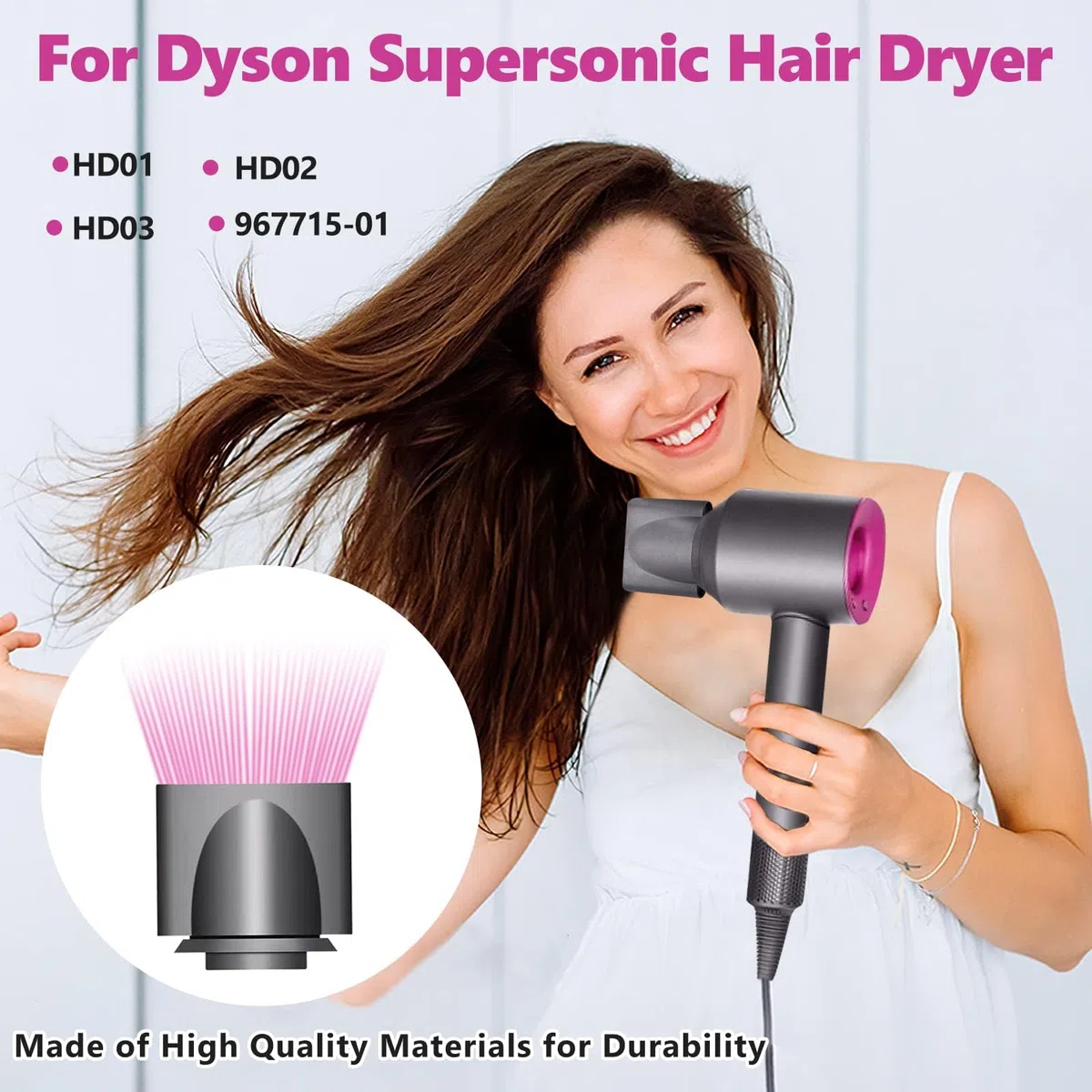 Chuancheng Ugello lisciante per asciugacapelli Dyson Supersonic HD01 HD02 HD03 967715-01