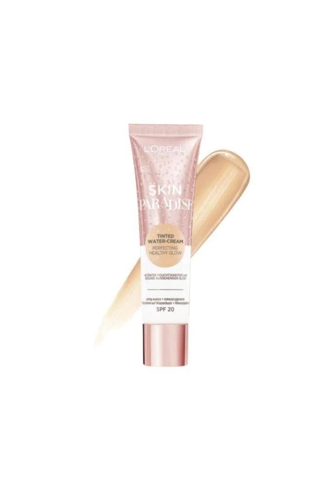 L'Oréal Paris Crema Colorata Infusa d'Acqua Skin Paradise, Formula Idratante Infusa d'Acqua, Aloe Vera, Zenzero e Amamelide, 01 Light - 40 Gr