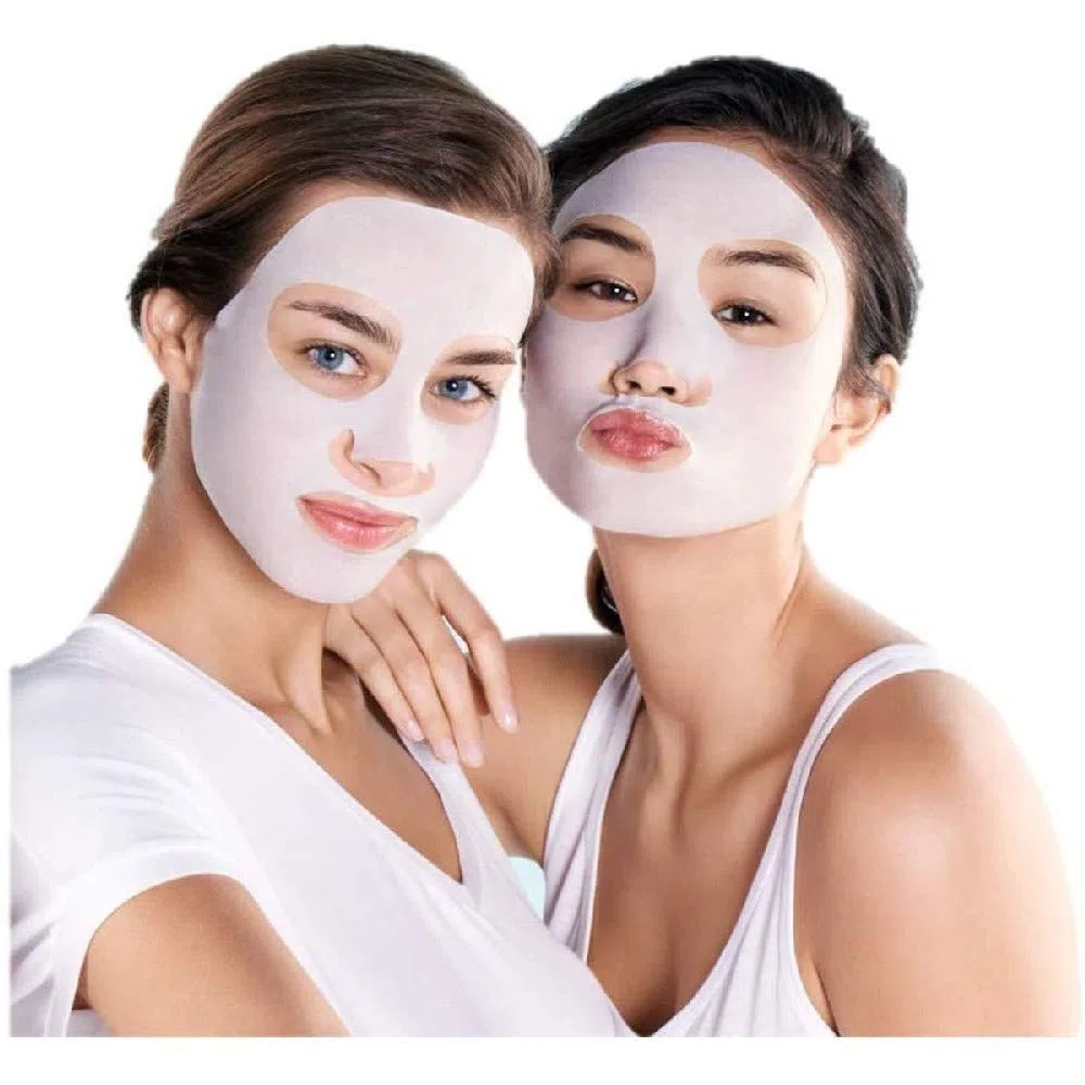 Garnier SkinActive, Maschera in tessuto super-idratante e opacizzante Hydra Bomb, Per pelli miste o grasse, Tè verde, Confezione da 5