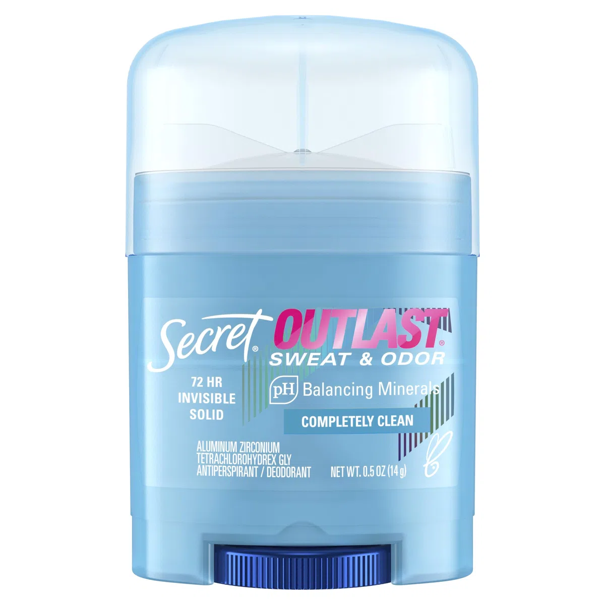Secret Outlast Invisible Solid Antiperspirant and Deodorant, Completely Clean Scent, 0.5 Ounce by Secret
