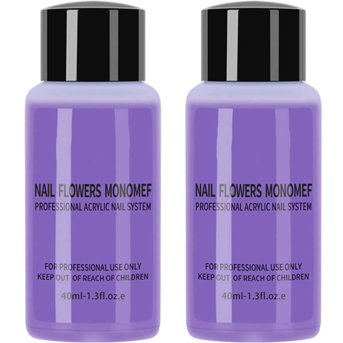 2 bottiglie di liquido monomero acrilico per unghie 40ml Liquido monomero acrilico professionale sicuro e delicato per Nailsalon Home for Nails