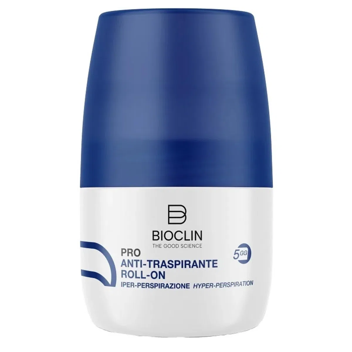 BIOCLIN PRO ANTI TRASPIRANTE ROLL‑ON 5GG 20 ML – Trattamento per Sudorazione Eccessiva e Cattivi Odori – Con Sali di Alluminio Attivati, Prebiotico e Niacinamide - No alcol e no profumo