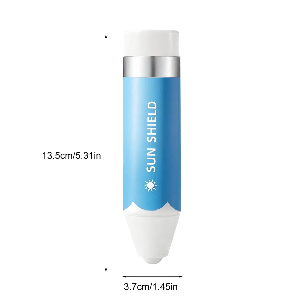 Dispenser per crema solare, penna per applicare la pelle, applicatore per crema solare da 3,6 x 13 cm con caratteristica, pratico familiare con dettaglio, conservazione con doccia quotidiana