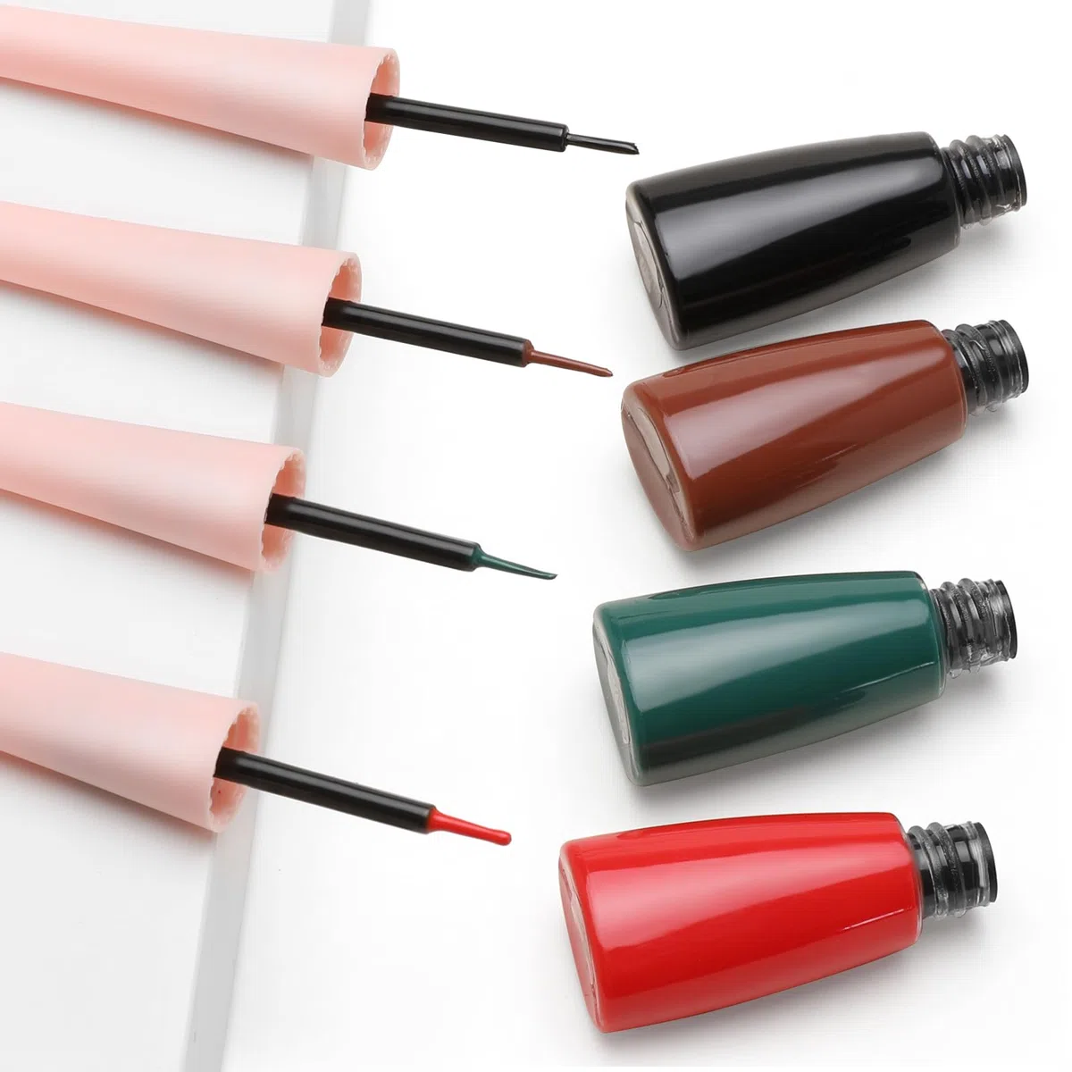Boobeen Penna Eyeliner Liquida, Eye Liner Colorato Impermeabile a Prova di Sbavatura, Eyeliner Ink Liner con Punta di Precisione per Sguardi Audaci