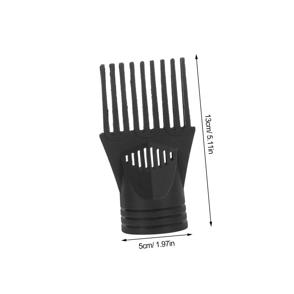 Hemobllo Spazzola Asciugatrice Nero 2 Pezzi Diffusore per Asciugacapelli Accessorio per Asciugacapelli e Diffusione Uniforme del Calore