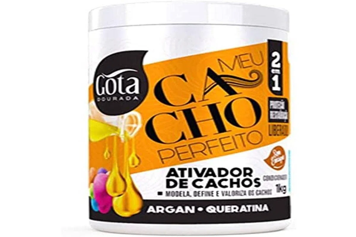 Gota Dourada MEU Cacho Perfeito Activador De Rizos 2 En 1 1000 Gr