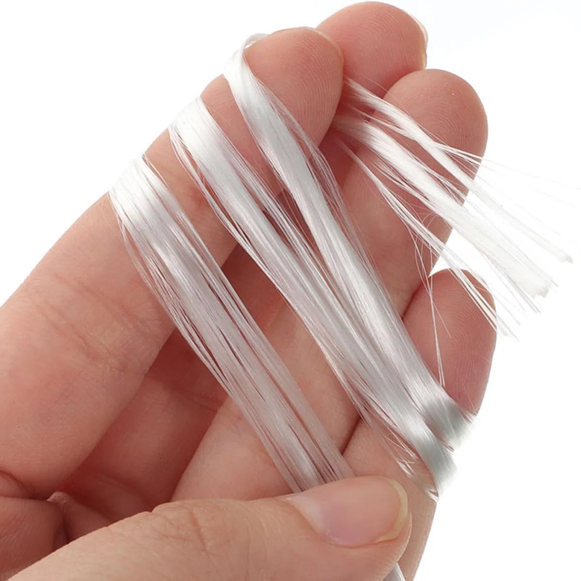 VILLCASE Estensioni per Unghie in Filamento di Plastica Bianca Flessibile, 3 Borse per Kit Allungamento Unghie, per Nail Art Fai da Te e Saloni di Bellezza