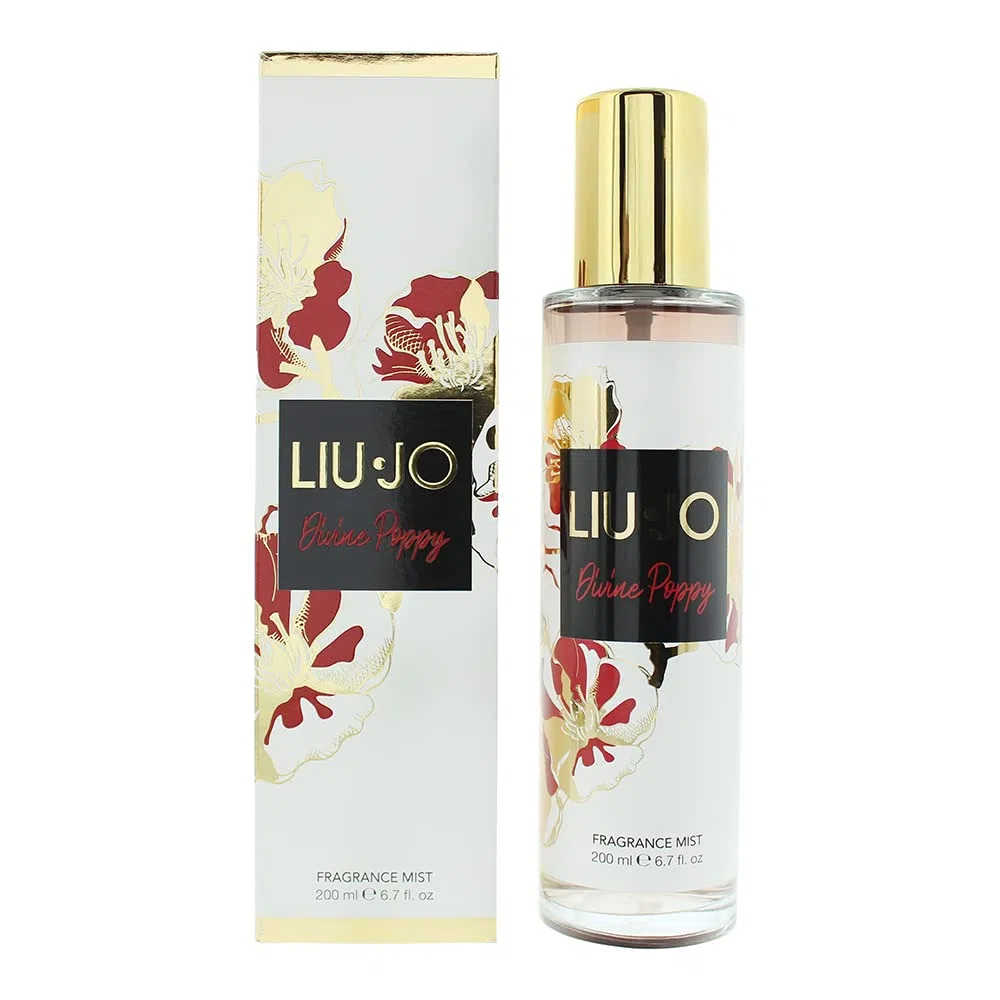 LIU JO DIVINE POPPY FRAGRANCE MIST SPRAY 200ML BOTTIGLIA DI VETRO