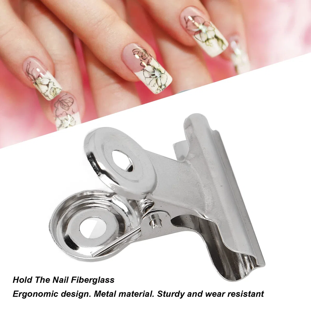 Clip per Pizzicare le Unghie, Clip per Estensione delle Unghie, 10 Pezzi Clip per Pizzicare le Unghie Clip per Estensione delle Unghie in Metallo Accessori per Strumenti per Nail