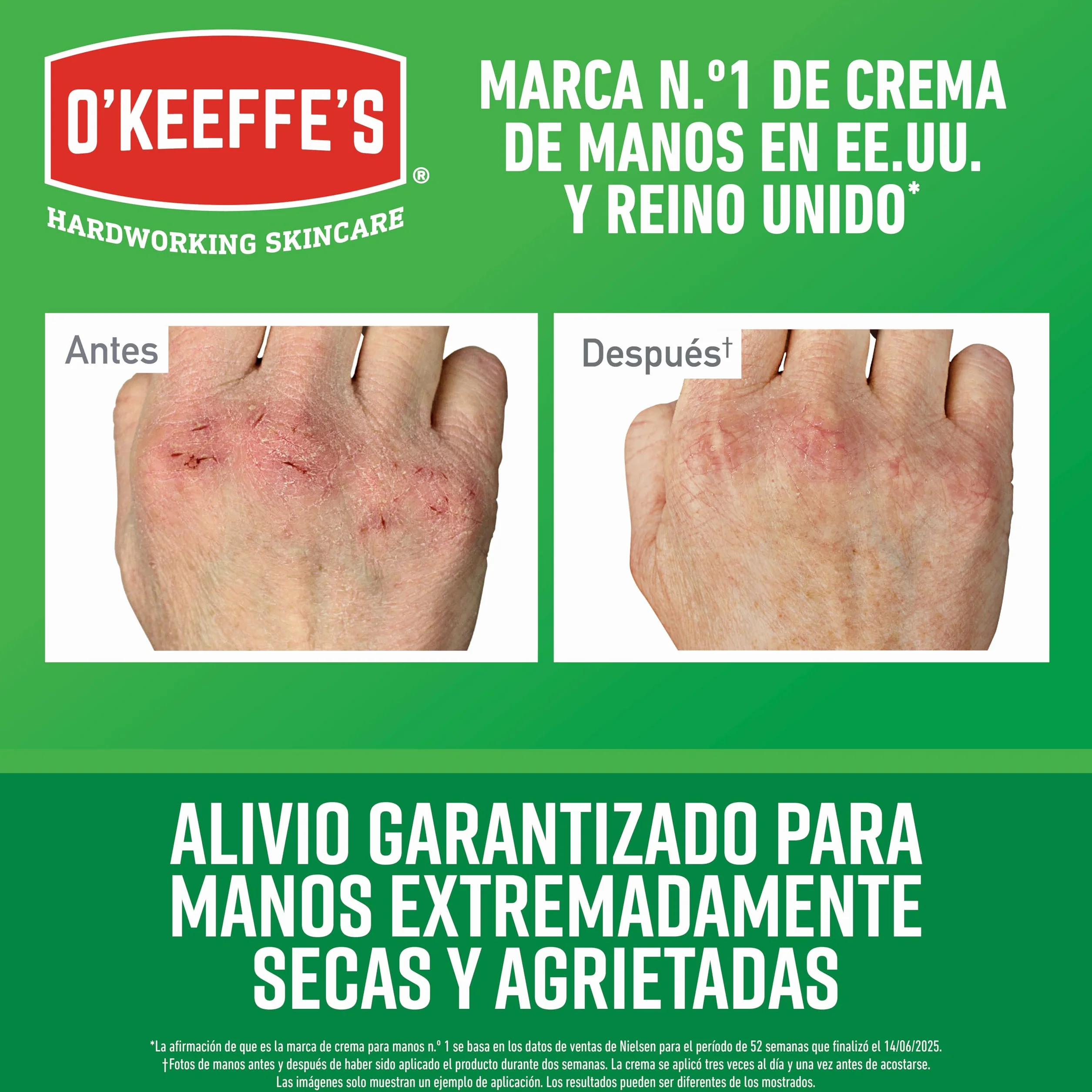O'Keeffe's Working Hands - Crema para manos secas y agrietadas - 96g