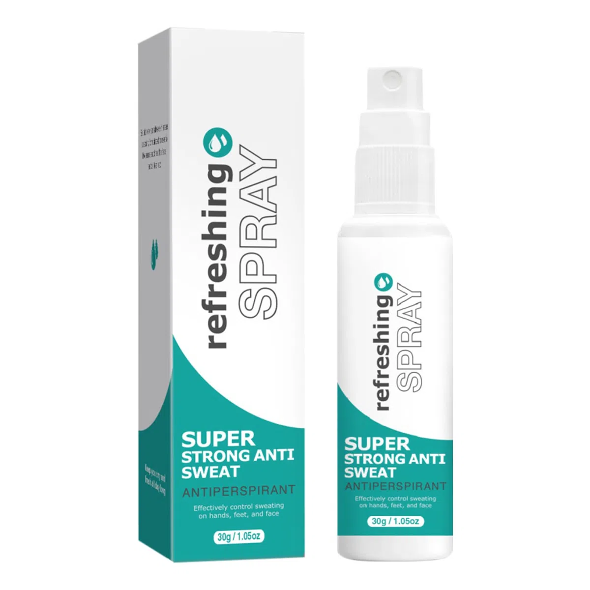 Spray Antitraspirante per il Viso, 30ML Spray Antitraspirante per il Viso Non Appiccicoso, Sprays Deodorante Naturale Anti Sudore per Donna Uomo, Sprays Anti Sudorazione Extra Forte Viso