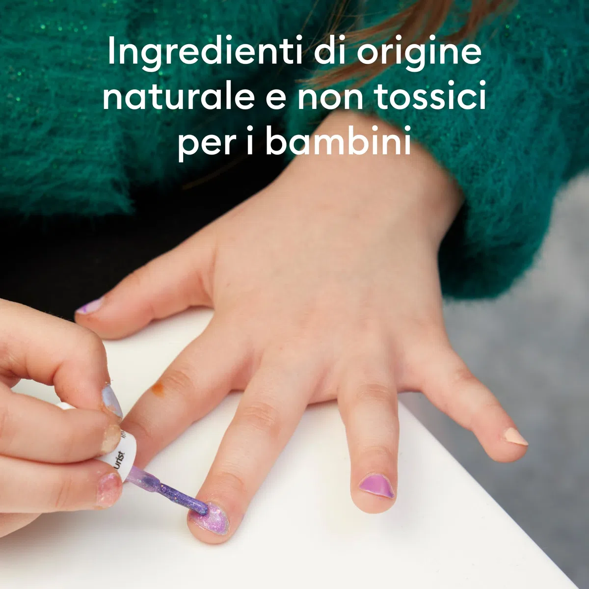 Manucurist Barbapapà Kit di Smalti per Unghie a base d'acqua per bambini dai 3 anni - 3 smalti atossici in rosa, giallo, verde - Regali Bambini - Regalo Bambina 3 anni