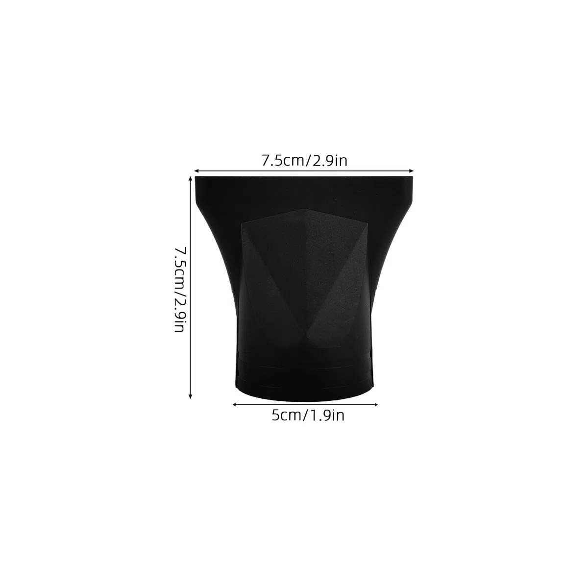 Cabilock Ugello per Asciugacapelli Concentratore 3 Pezzi in Plastico Nero Resistente a Temperature Elevate per Styling Professionale in Salone a Casa