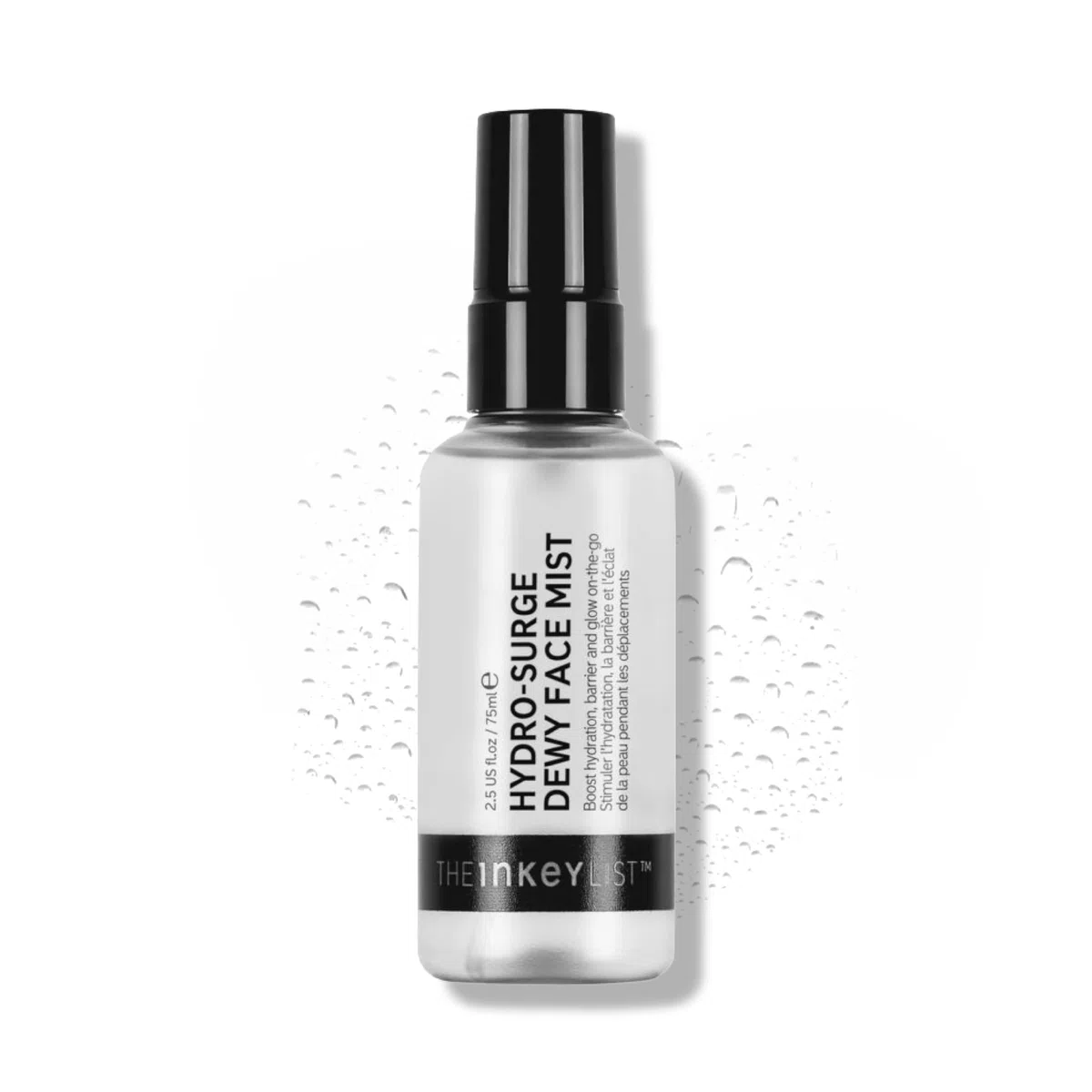 The INKEY List Hydro-Surge Dewy Face Mist 75 ml, spray idratante, senza profumo e senza alcool, formula delicata per pelli sensibili, da usare ovunque, adatto ai vegani