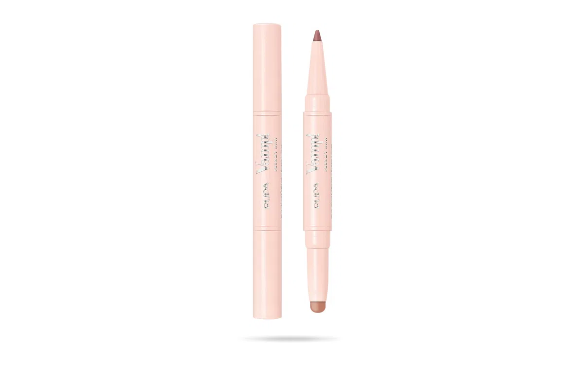 Pupa Matita Labbra Vamp! Creamy Duo (005 Deep Nude) Matita Labbra Contouring & Rossetto Brillante per Labbra più piene e carnose - Disponibile in 12 Varianti Colore