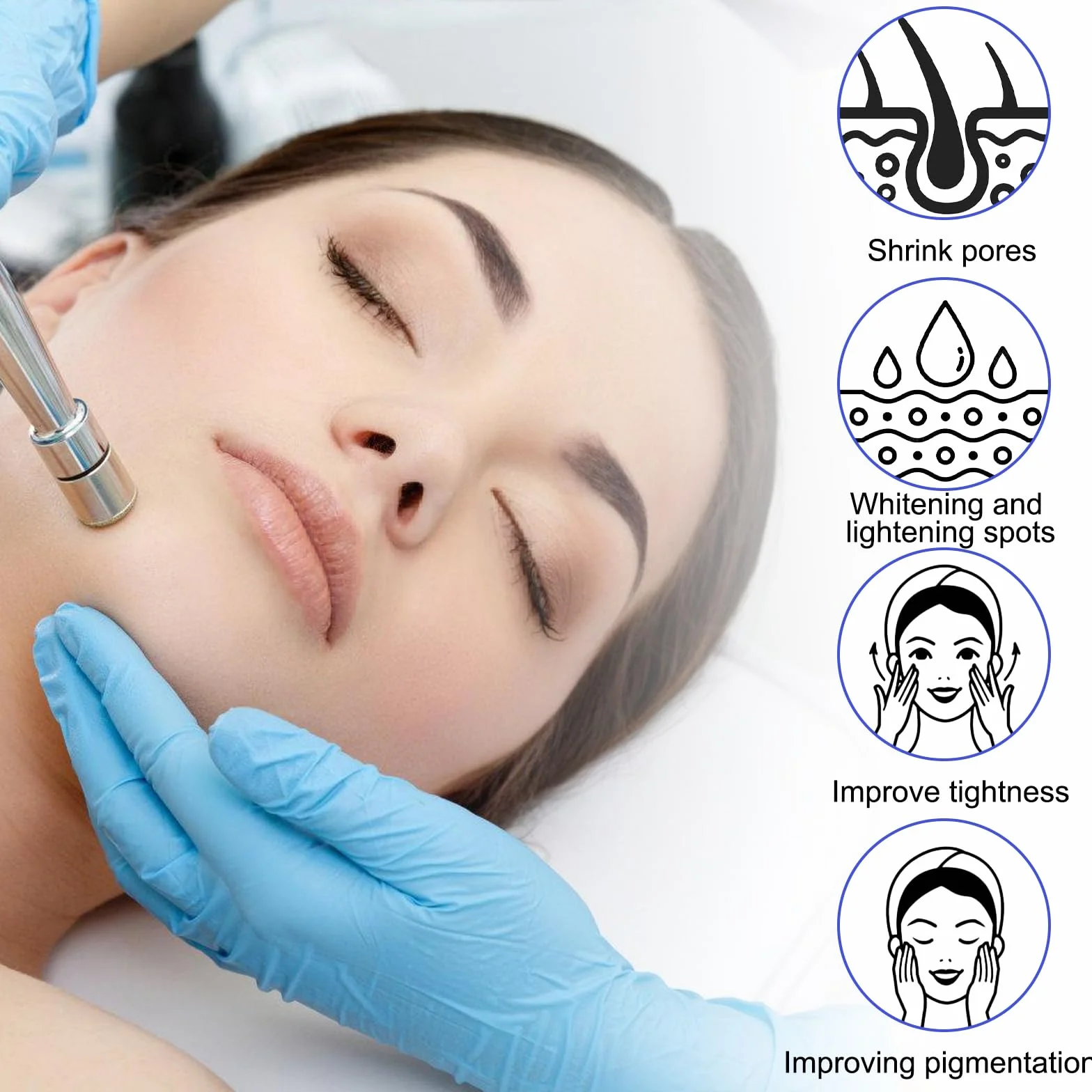 Vaileal - 20 micro aghi di ricambio a 12 pin per Derma Pen per rimuovere l'acne, cicatrici e pieghe di obesità - Blu - Bellezza