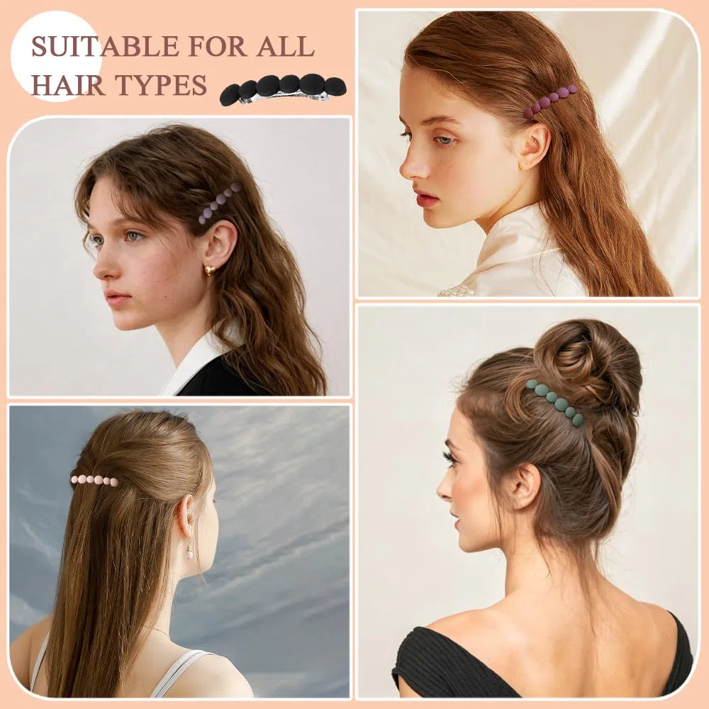 6 Pezzi Fermagli per Capelli da Donna Fermagli Elegante Antiscivolo Carino Retrò Accessori Sicuri e Resistenti Fermacapelli Decorativo per Donne per l'Uso Quotidiano e Occasioni Speciali