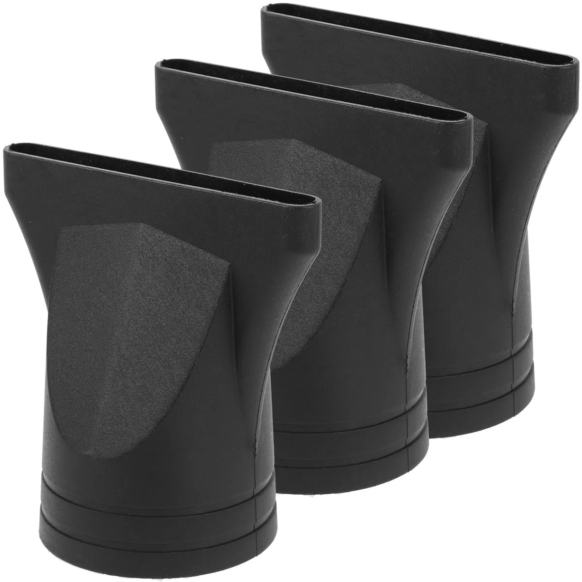 HEALLILY Ugello Diffusore per Asciugacapelli in Plastica Nera Accessorio Universale per Styling Professionale Compatibile con Phon da 1.57 Pollici Ideale per Uso Domestico E Parrucchieri 3 Pezzi