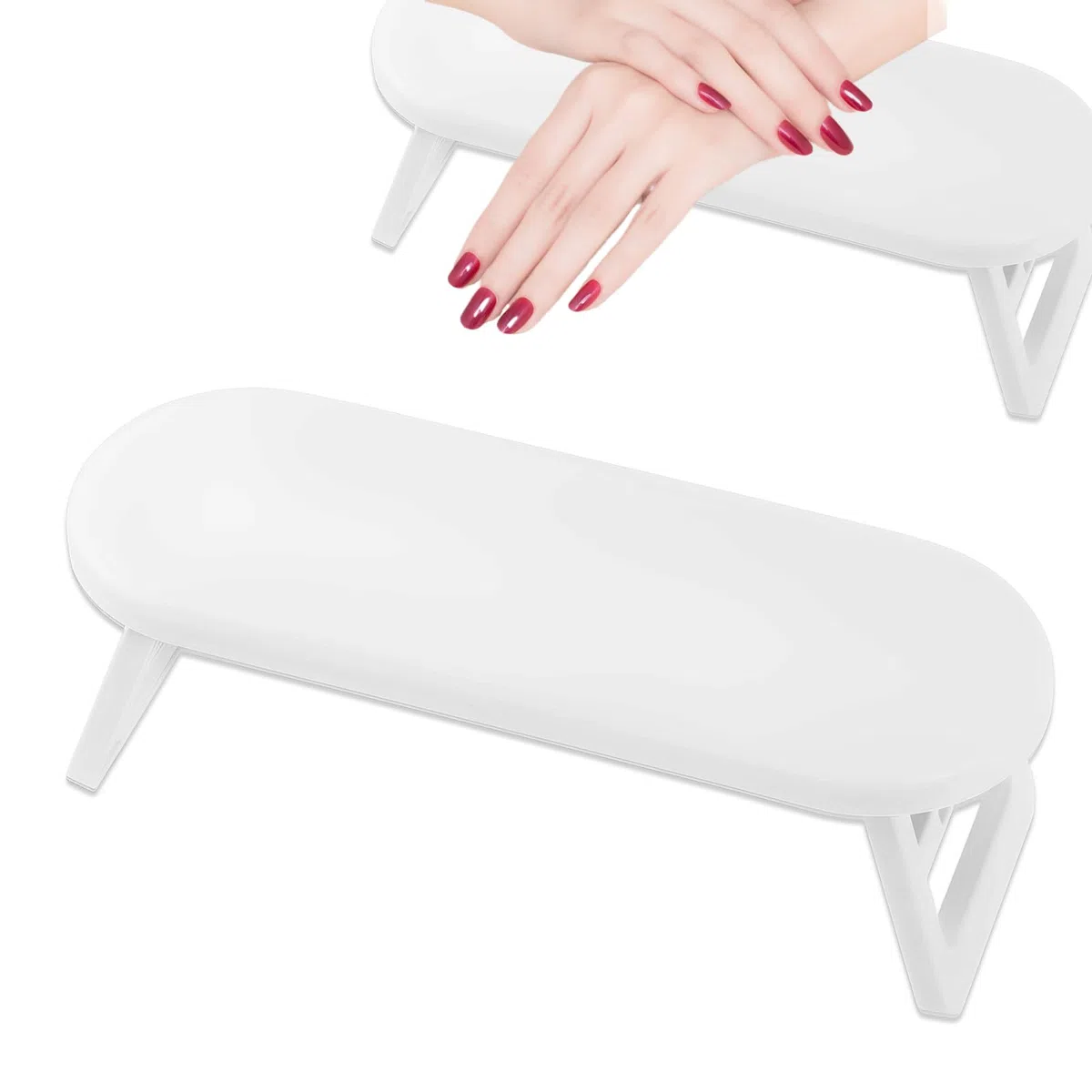 Manicure da appoggio,Riposa a mano Ungle,Riposa a mano,Manicure Manicure,Cuscino per Manicure,Riposa a mano Manicure Piegabe,Posa Manicure In Pu Pelle Professional,Per Tecnico Di Manicure(Bianco)
