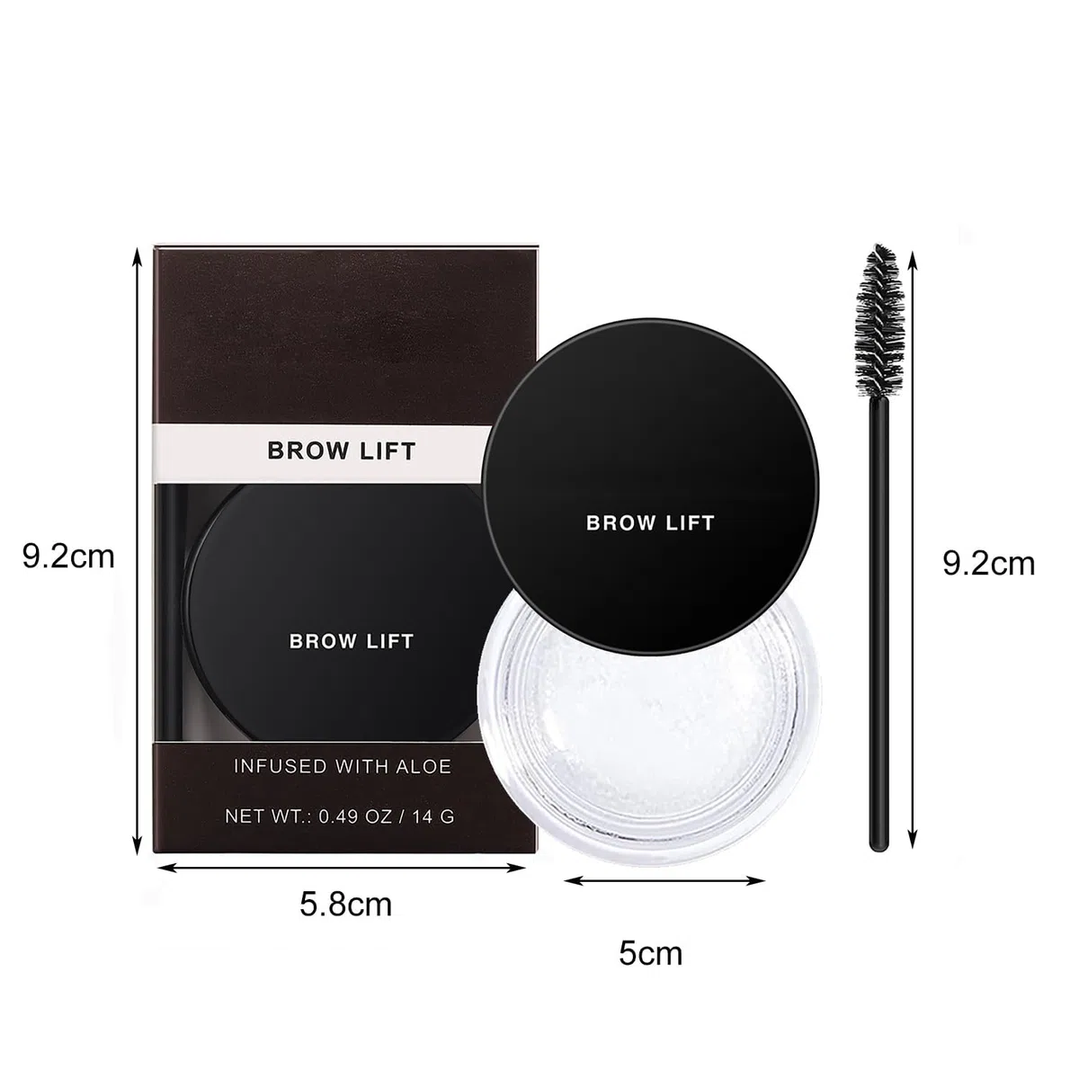 Lifting Gel per Sopracciglia, Sapone Sopracciglia, Trasparente Brow Soap per Sopracciglia Styling, Eyebrow Gel con Penello, Trasparente, Di lunga Durata, Definendo