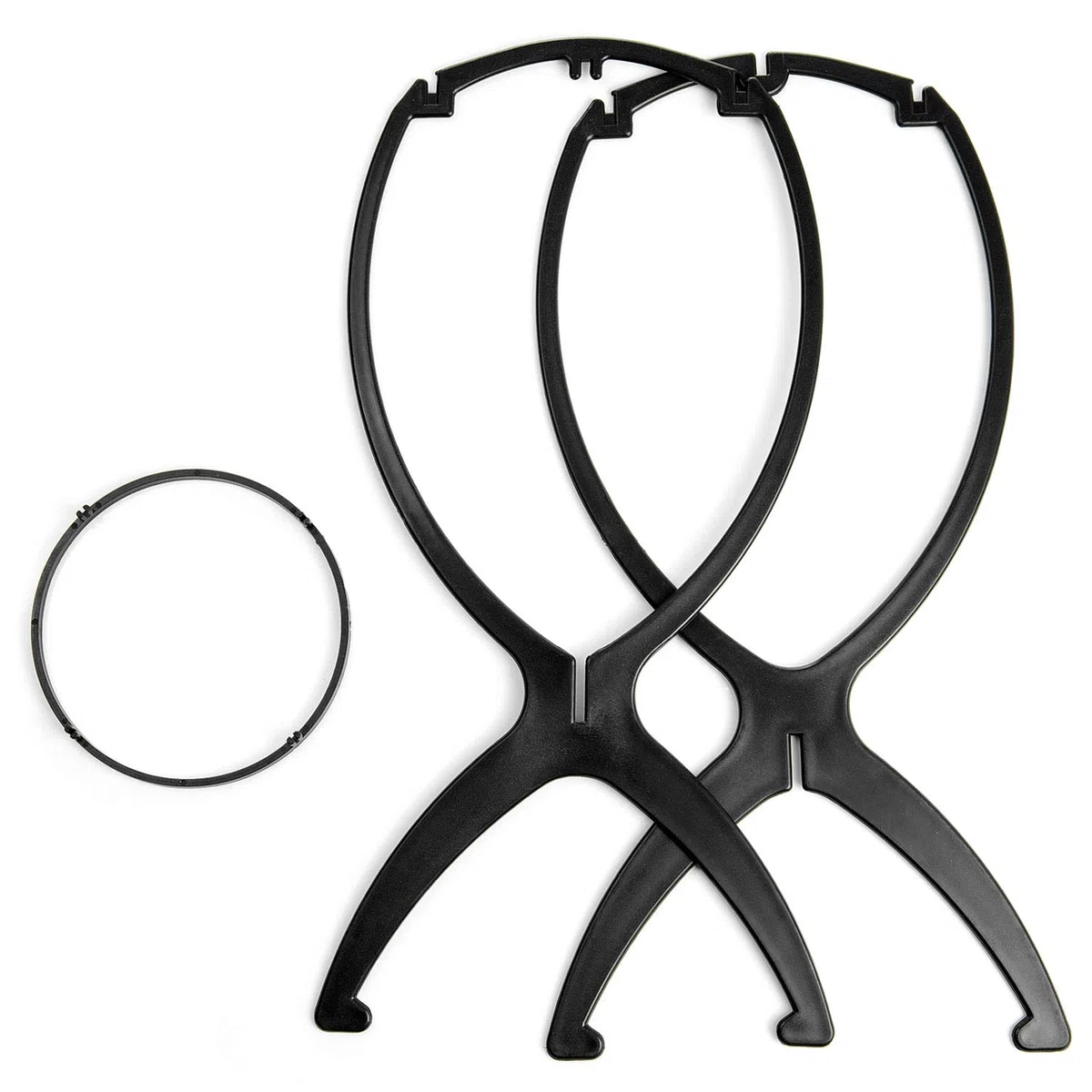Czemo 6 pezzi Porta Parrucca Supporto Parrucca di Plastica Stabile Durevole Parrucca di Capelli Cappello Basamento Display