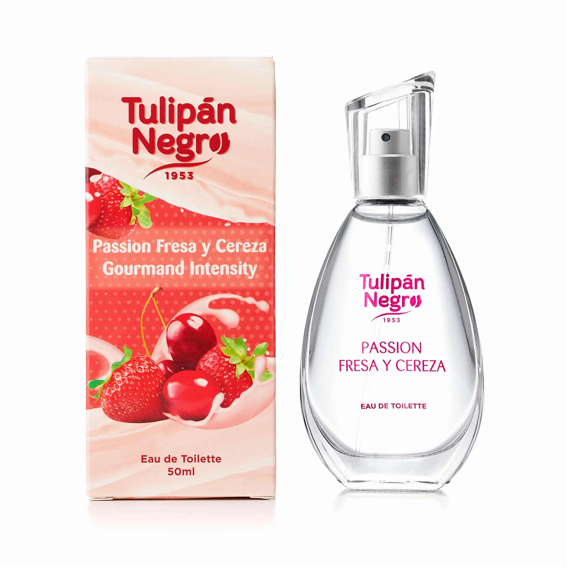 Tulipano Nero - Acqua di Colonia Unisex, Fragola e Ciliegia, 50 ml