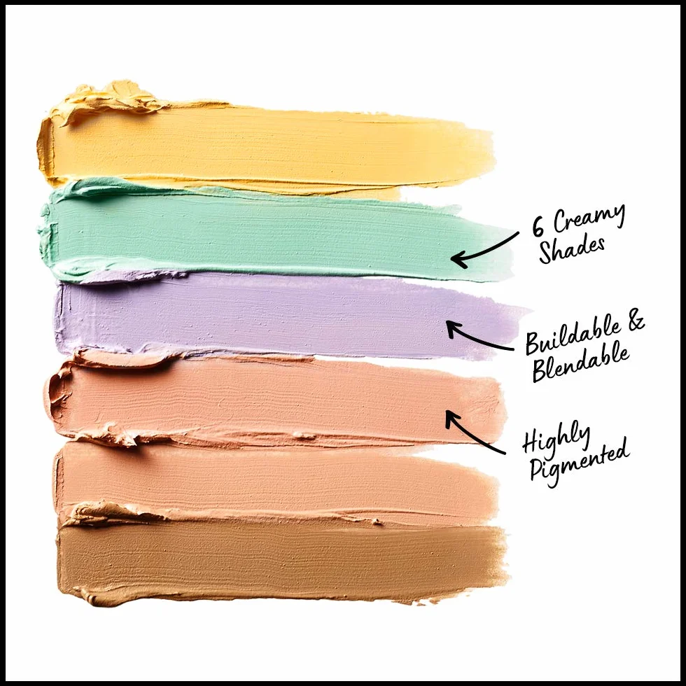 NYX Professional Makeup Palette Colour Correcting, Palette 6 Correttori per Correggere le Imperfezioni, Tonalità Cremose, Confezione da 1