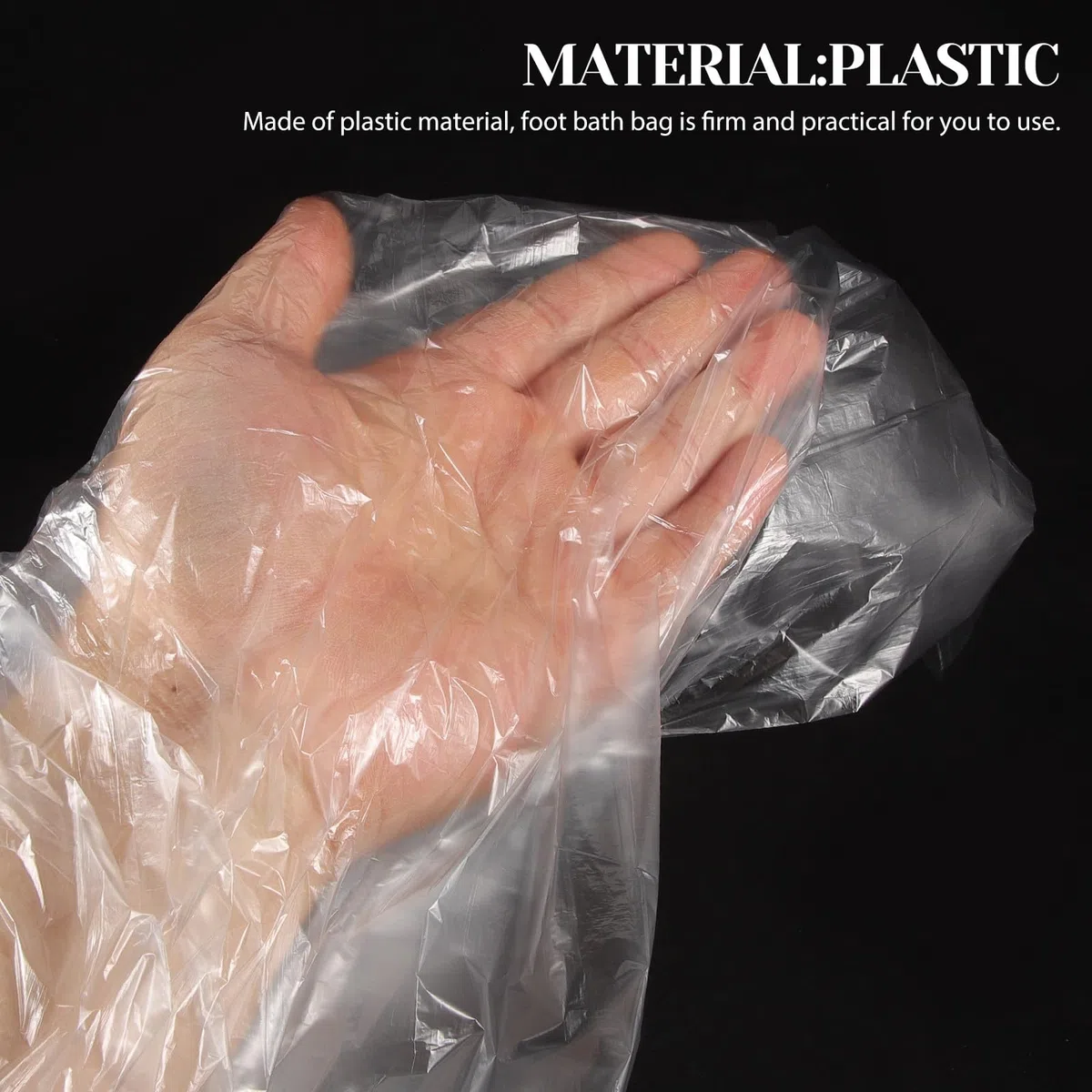 Generico Sacchetti in Plastico per Vaschetta per Pedicure Monouso 80 Pezzi, Resistenti e Facili da Usare e Conservare, per Salone e Massaggi