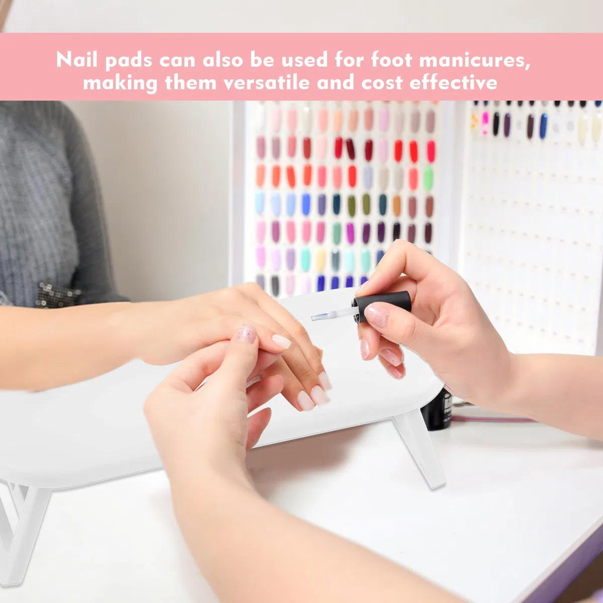 Manicure da appoggio,Riposa a mano Ungle,Riposa a mano,Manicure Manicure,Cuscino per Manicure,Riposa a mano Manicure Piegabe,Posa Manicure In Pu Pelle Professional,Per Tecnico Di Manicure(Bianco)