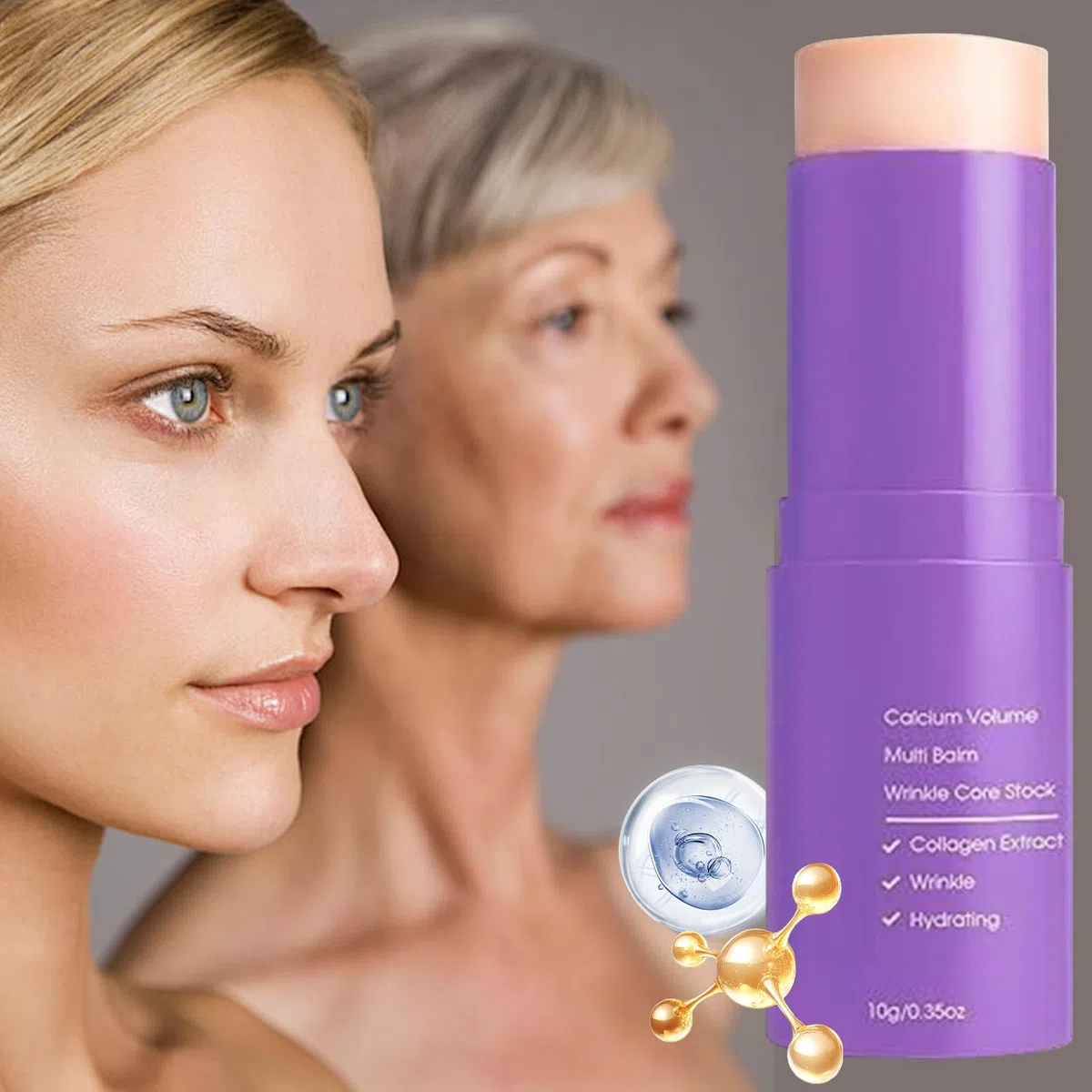 Multi Balm Stick 10 g – Rassodante Crema Viso, Levigante Cura Del Collo Per La Pelle Secca Domestica E Notte Donne Da Viaggio Trucco Preparazione