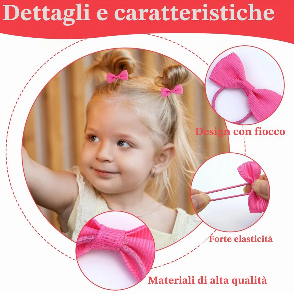 34 pezzi fiocchi per capelli a farfalla, elastici bimba per capelli, fiocchi capelli bambina, multicolore, per festa, asilo, fotografia, festival, acconciature