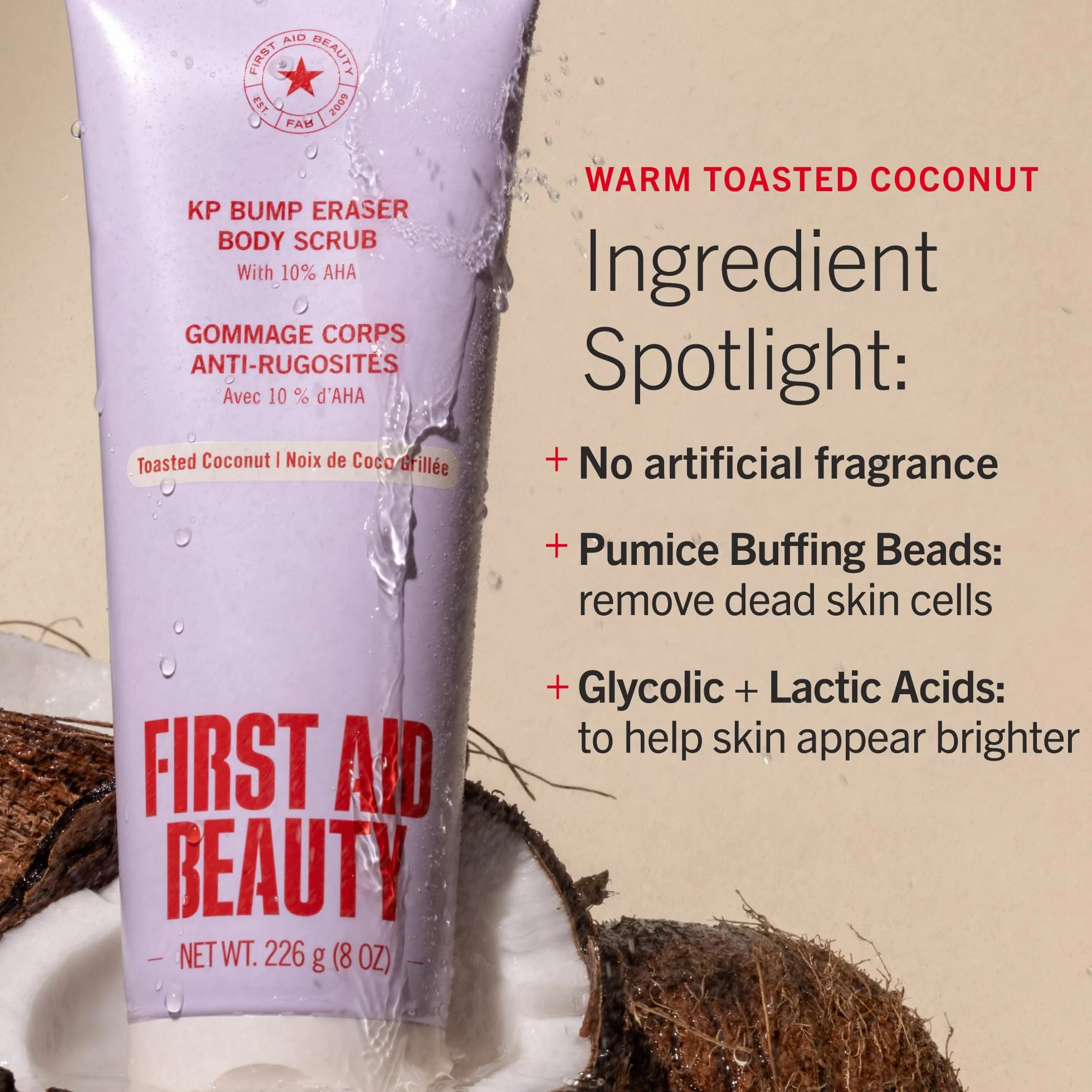 First Aid Beauty KP Bump Eraser Body Scrub Coconut - 2,0 oz